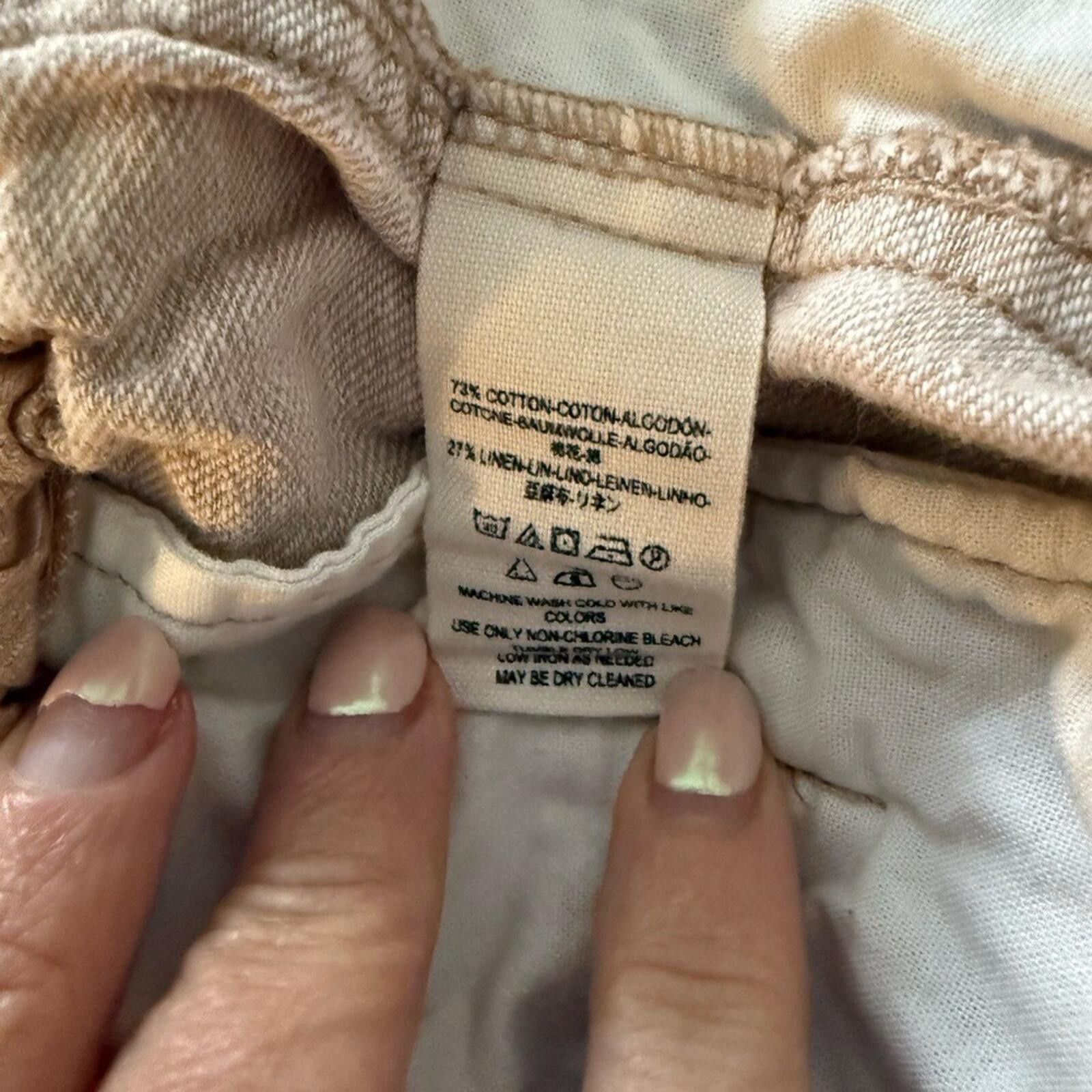 Free People Free People $168 Desert Heat Pants Dune XS Linen Blend Size 26" / US 2 / IT 38 - 7 Thumbnail