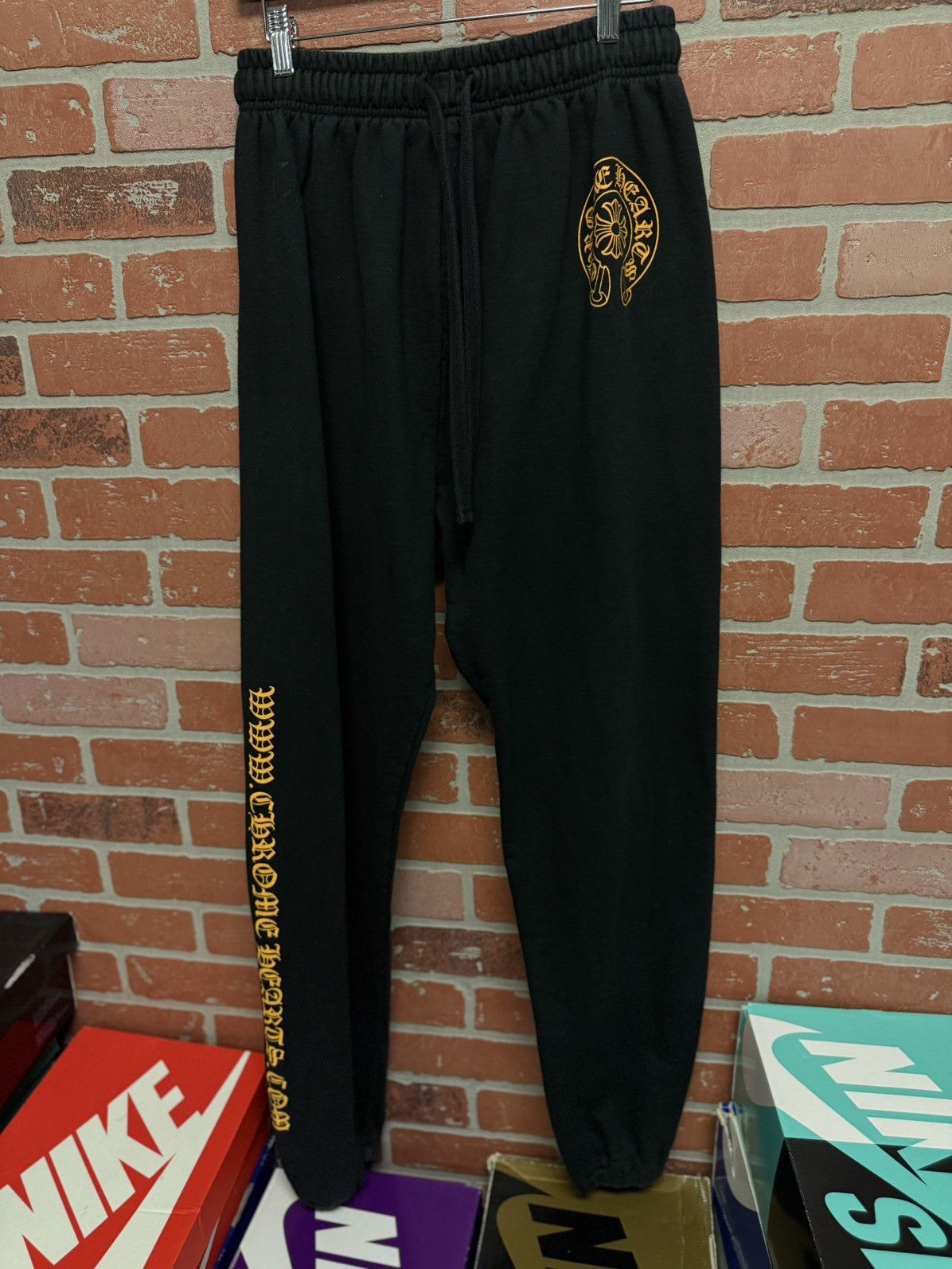 Chrome Hearts Chrome Hearts Website Exclusive Sweatpants Size L Black Size US 33 - 2 Thumbnail