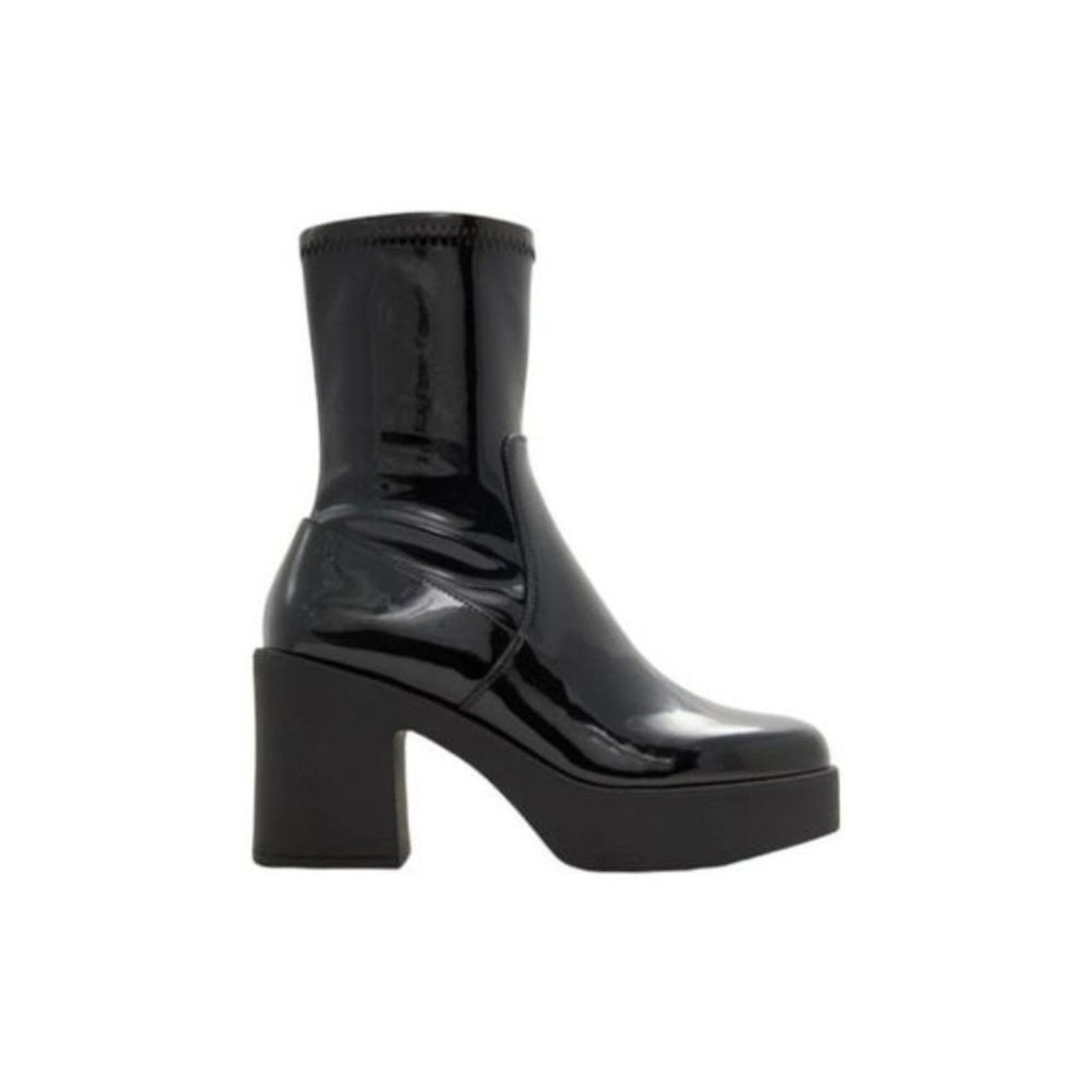 Aldo Aldo Upstep Black Platform Boot Size 8.5 NWT $130 MSRP Size US 8.5 / IT 38.5 - 1 Thumbnail