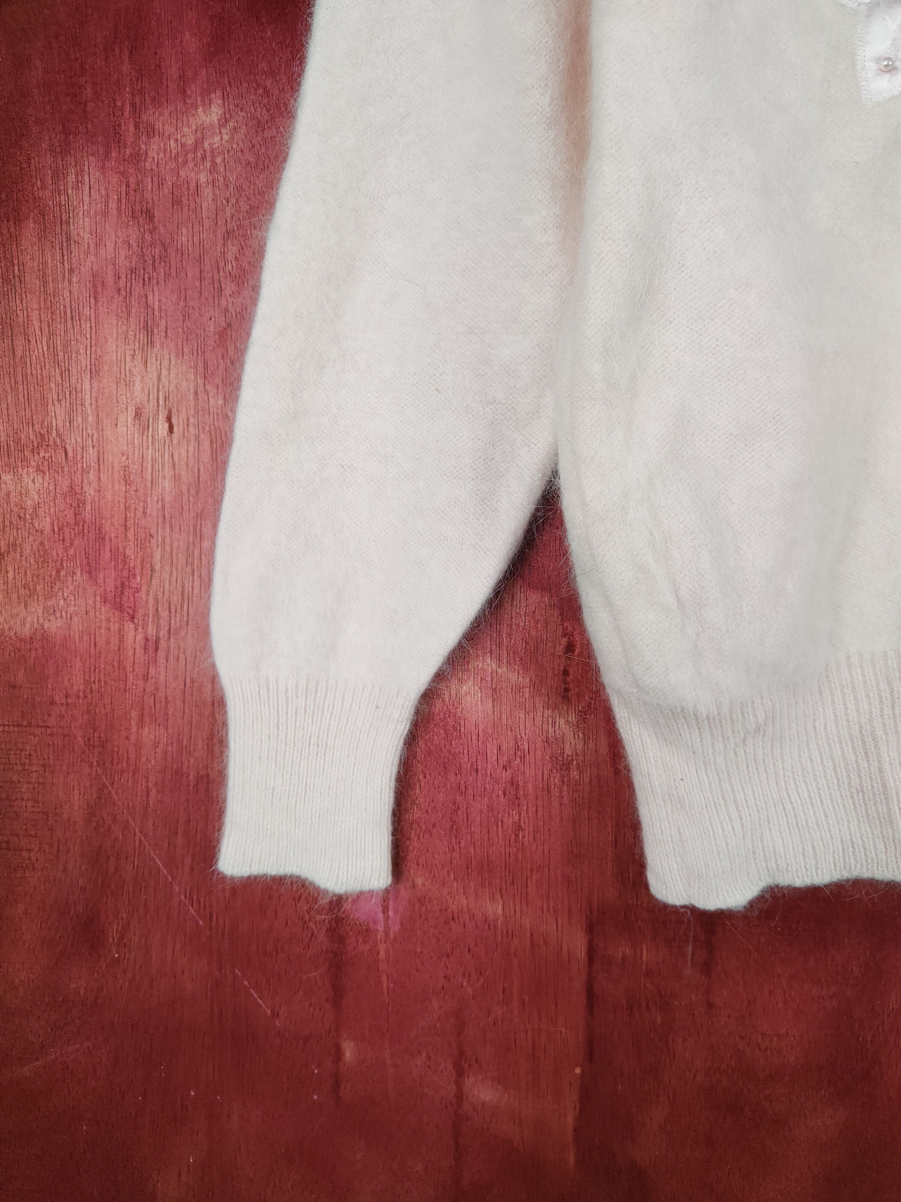 Homespun Knitwear × Japanese Brand Japanese Brand Pink Fur Mohair Knitwear Cardigan #S2070 Size S / US 4 / IT 40 - 4 Thumbnail