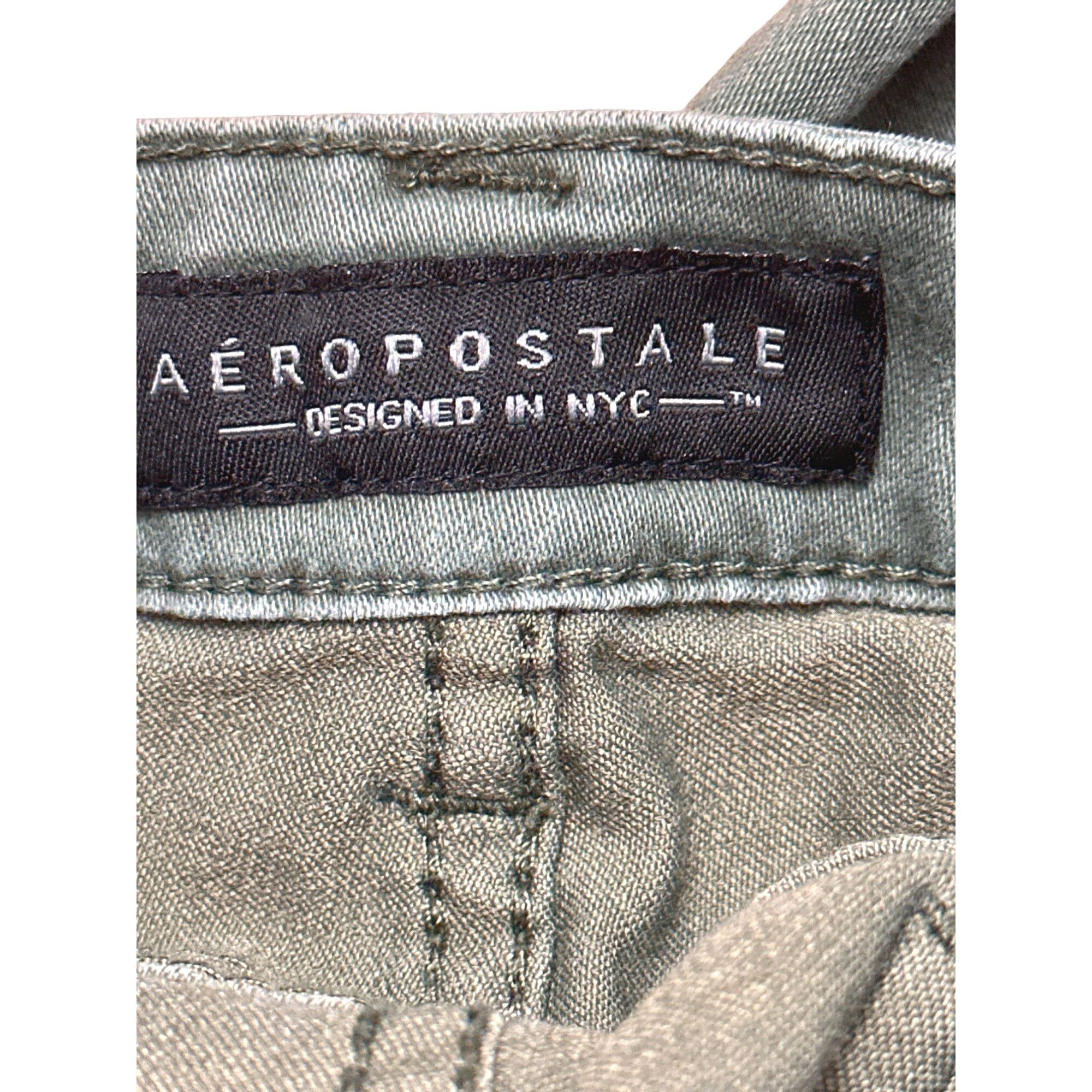 Aeropostale Aeropostale Designed in NYC High Waisted Jegging Green Stret Size 28" / US 6 / IT 42 - 8 Thumbnail