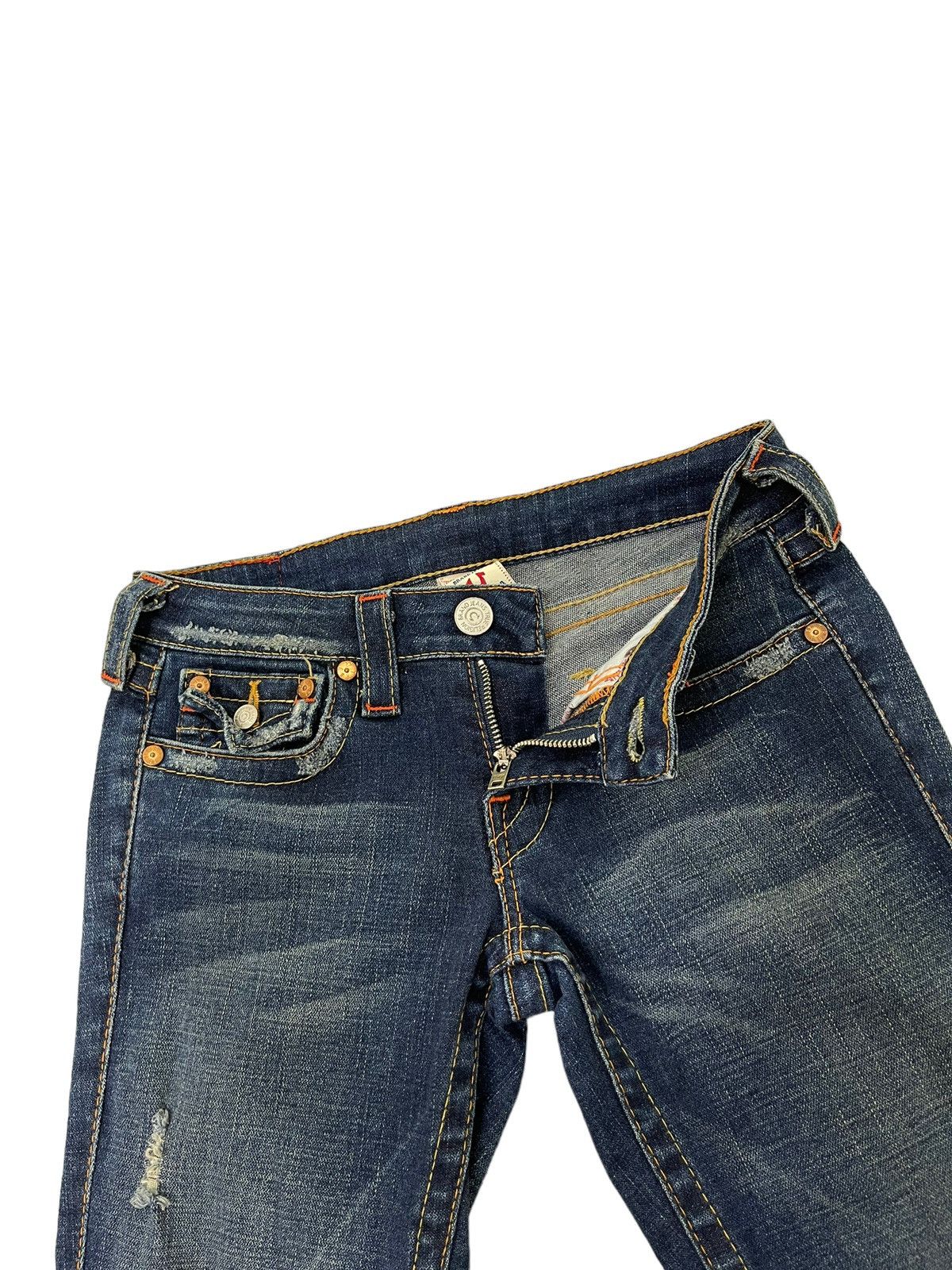 True Religion Flare Jeans Skinny True Religion Stretch Distress Denim 6🟦3 Size US 28 / EU 44 - 10 Thumbnail