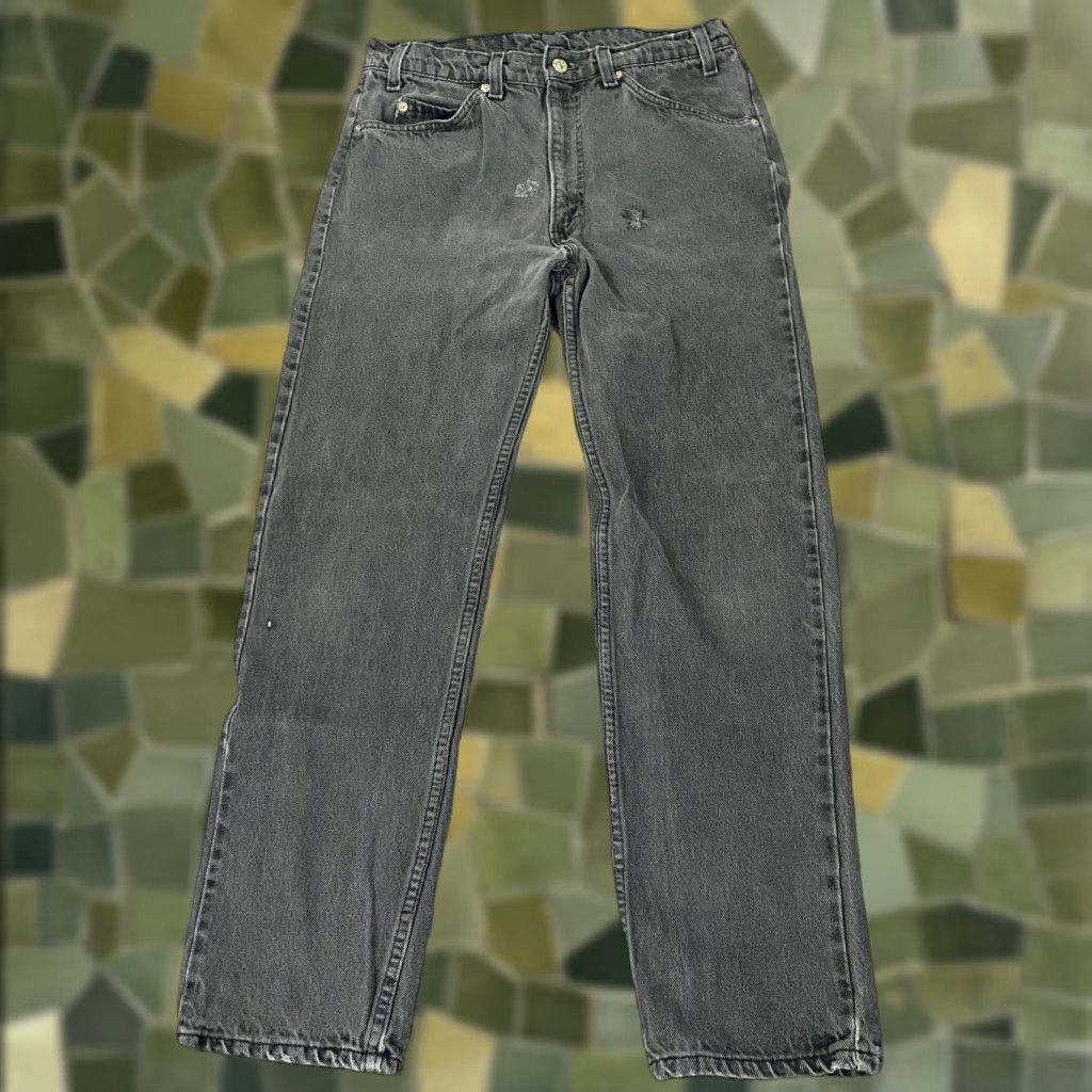 VINTAGE Levi's 505 Jeans - Levi's Jeans - Jeans - Men - 33x31 - Gray - Denim - 80s Grunge USA Distressed Regular Straight Vintage
