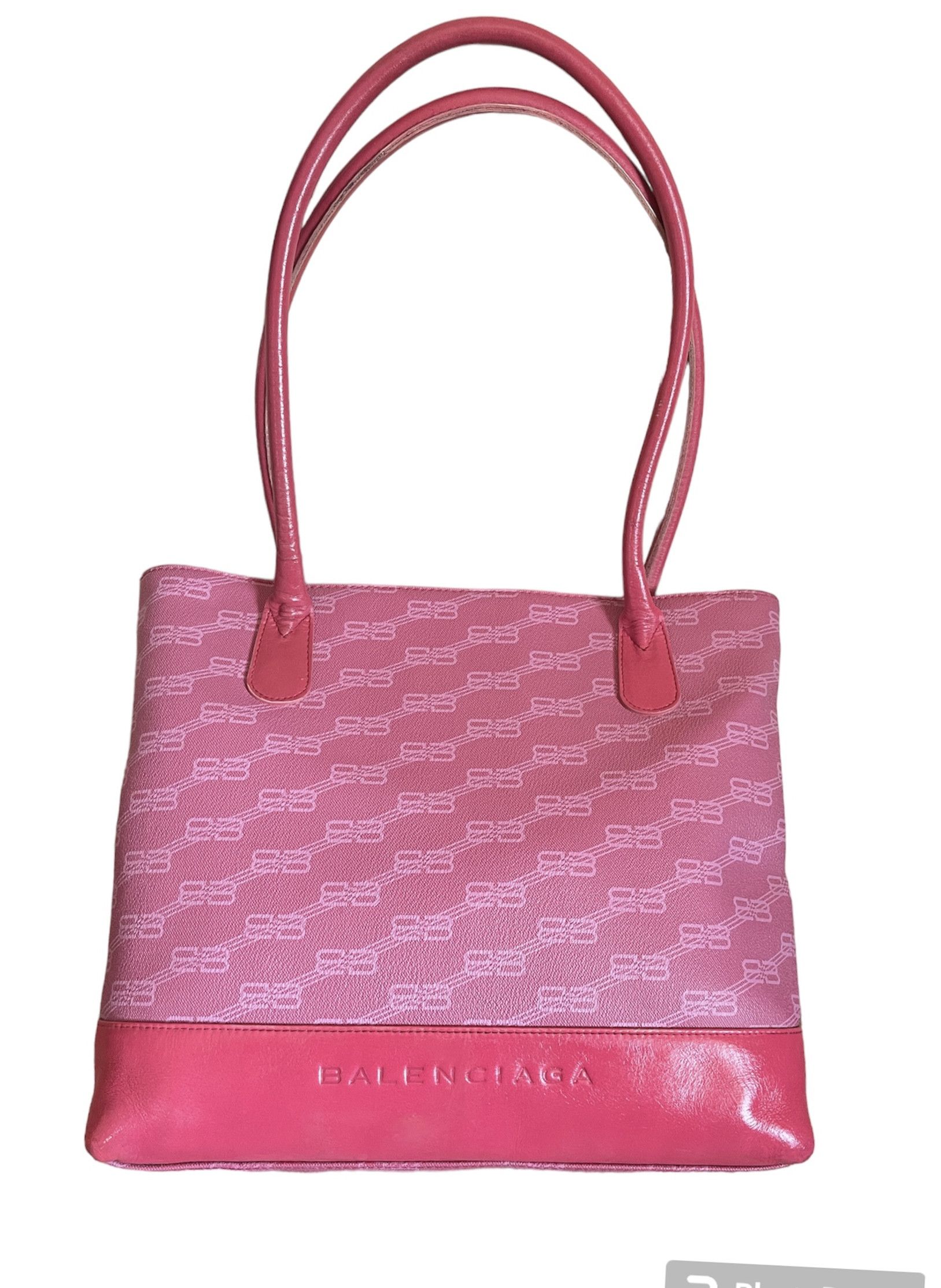 image of Barbie Balenciaga Pink Bag Bb Tote Vintage, Women's