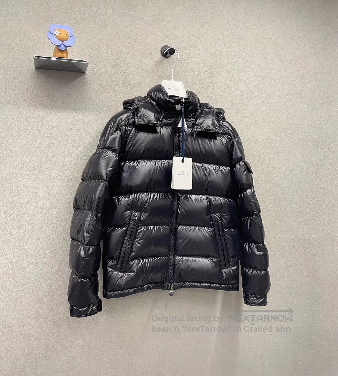 Moncler sleek black Moncler Maya down jacket. Size US L / EU 52-54 / 3 - 3 Thumbnail