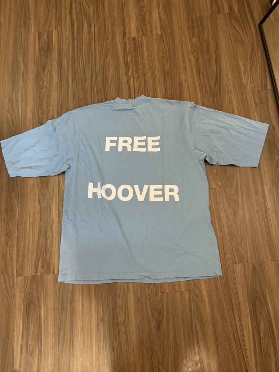 Free Larry Hoover T Shirt Light Blue Kanye West Drake