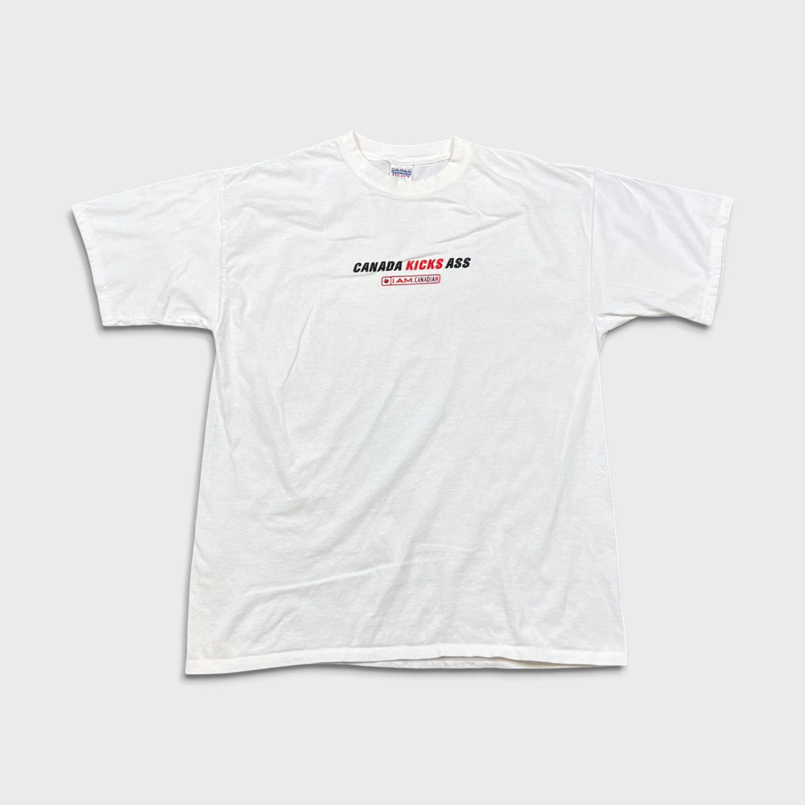 Vintage Vintage Gildan Molson Canada Kicks I Am Canadian 90s Tee Size US XL / EU 56 / 4 - 1 Thumbnail