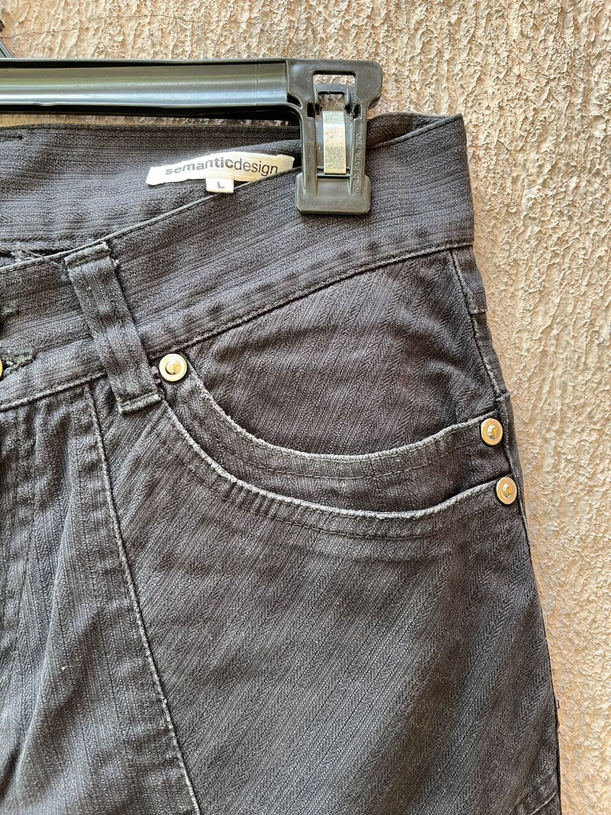 Japanese Brand Semanticdesign black washed Flare Pant ifsixwasnine Size US 32 / EU 48 - 3 Thumbnail
