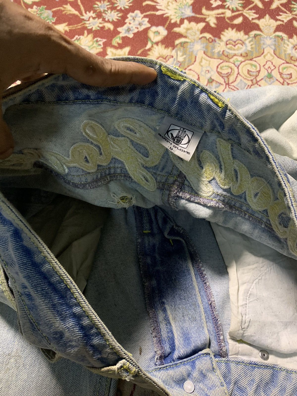 Body Glove Y2K BODY GLOVE BORO SASHIKO PANT EMBROIDERED LOGO DISTRESS Size US 31 - 9 Thumbnail