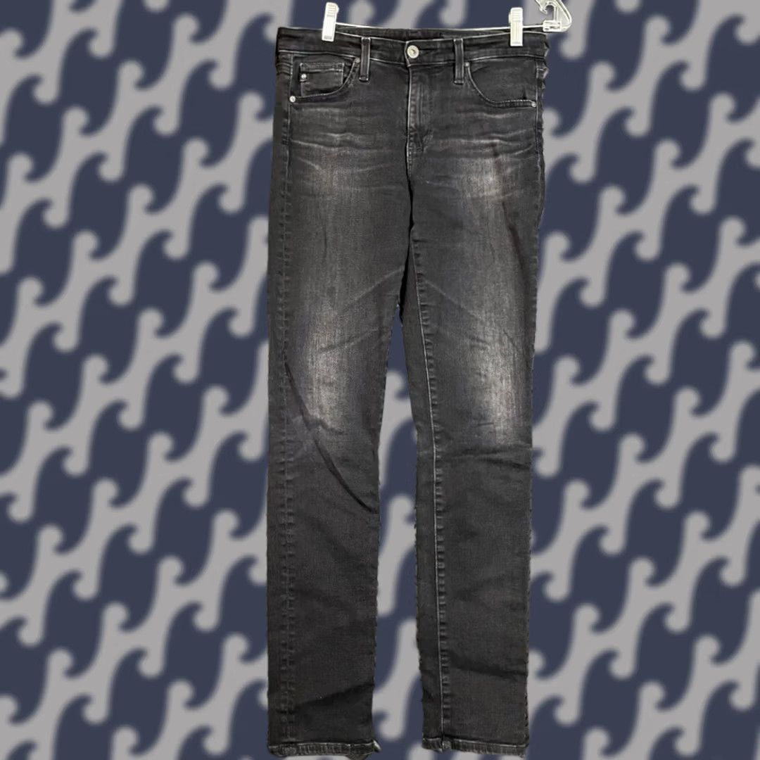 Denime AG Adriano Goldschmied Jeans Prima Cigarette Leg Black Wash Denim Women Size 26 Jeans Women 26 Black AG Adriano Goldschmied Primeiro Cigarette? Size 26" / US 2 / IT 38 - 1 Thumbnail