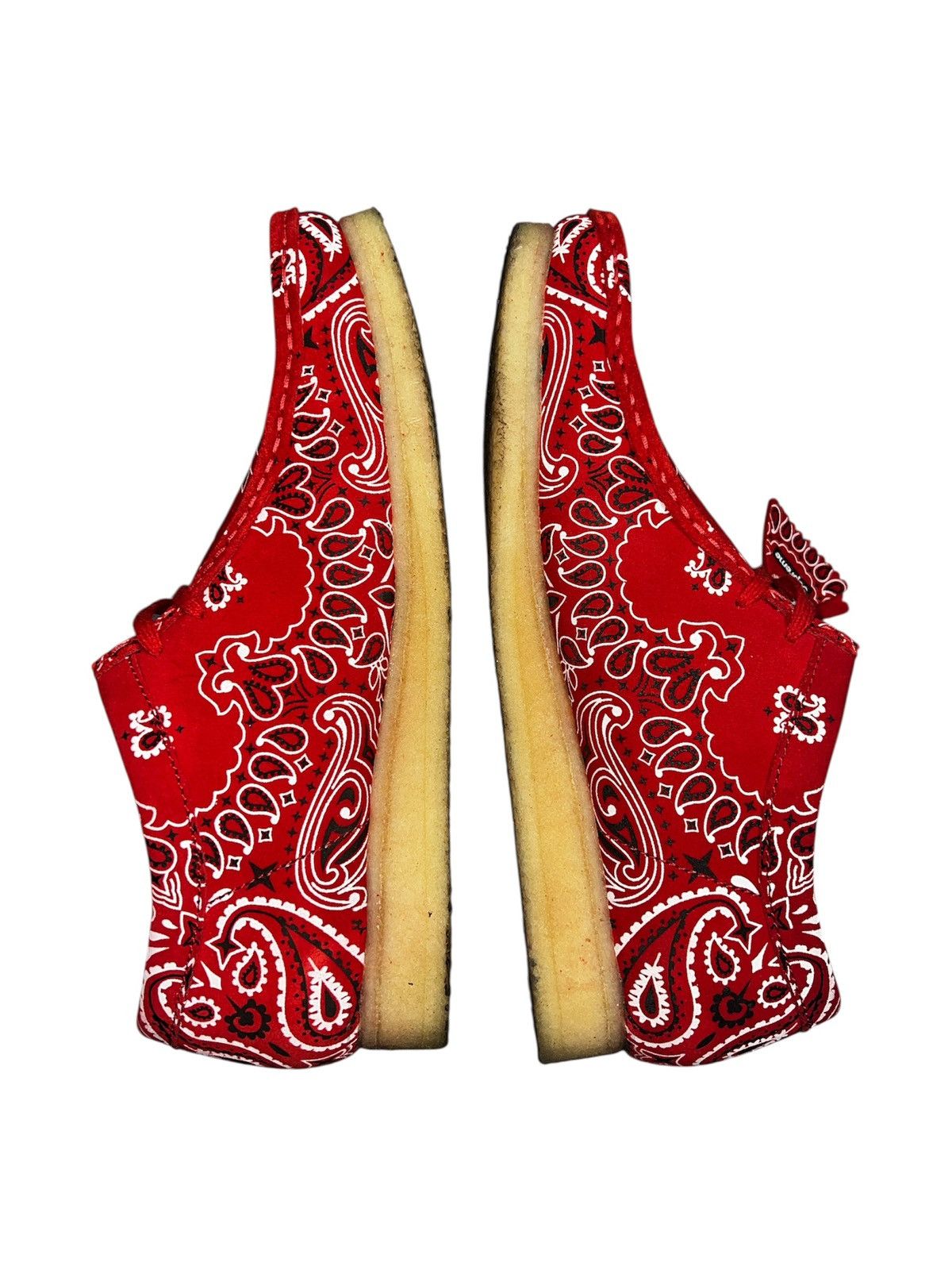 Clarks × Supreme Supreme Clarks Wallabee Red Bandana SS19 Size US 11.5 / EU 44-45 - 4 Thumbnail