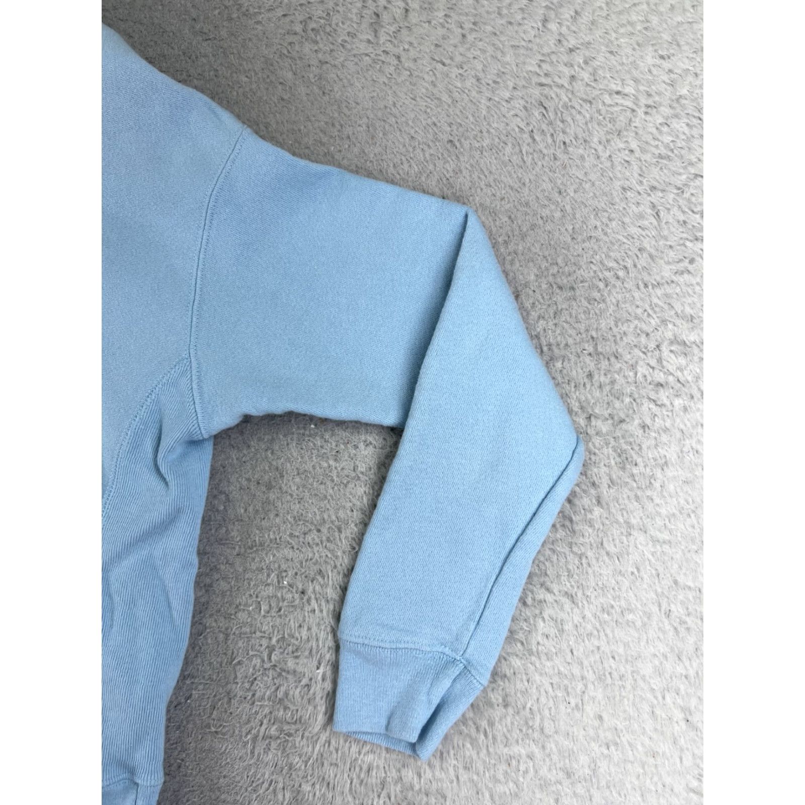 Champion VINTAGE Champion Hoodie Women Medium Blue Pullover Logo Crew Neck Long Sleeve Pockets Activewear Size M / US 6-8 / IT 42-44 - 2 Thumbnail