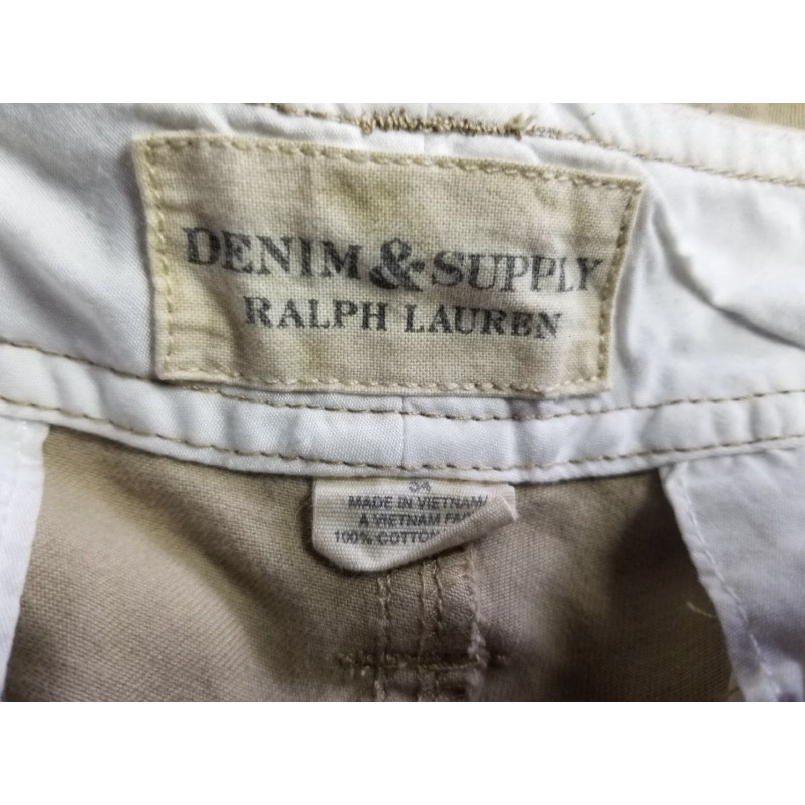 Polo Ralph Lauren Ralph Lauren Denim Supply Cargo Shorts Mens Size 34 Outdoors Hiking Size US 34 / EU 50 - 5 Thumbnail