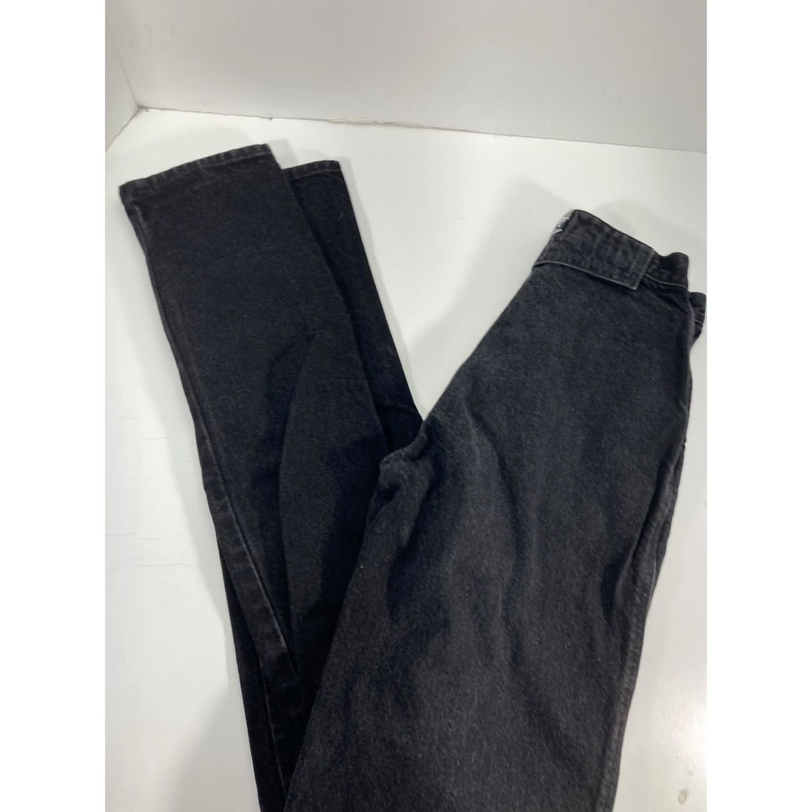 Vintage VINTAGE Rockies Jeans Women 24X34 Black Denim Bareback Tapered Leg Cotton Front Flap VTG Size 42" / US 20 - 3 Thumbnail