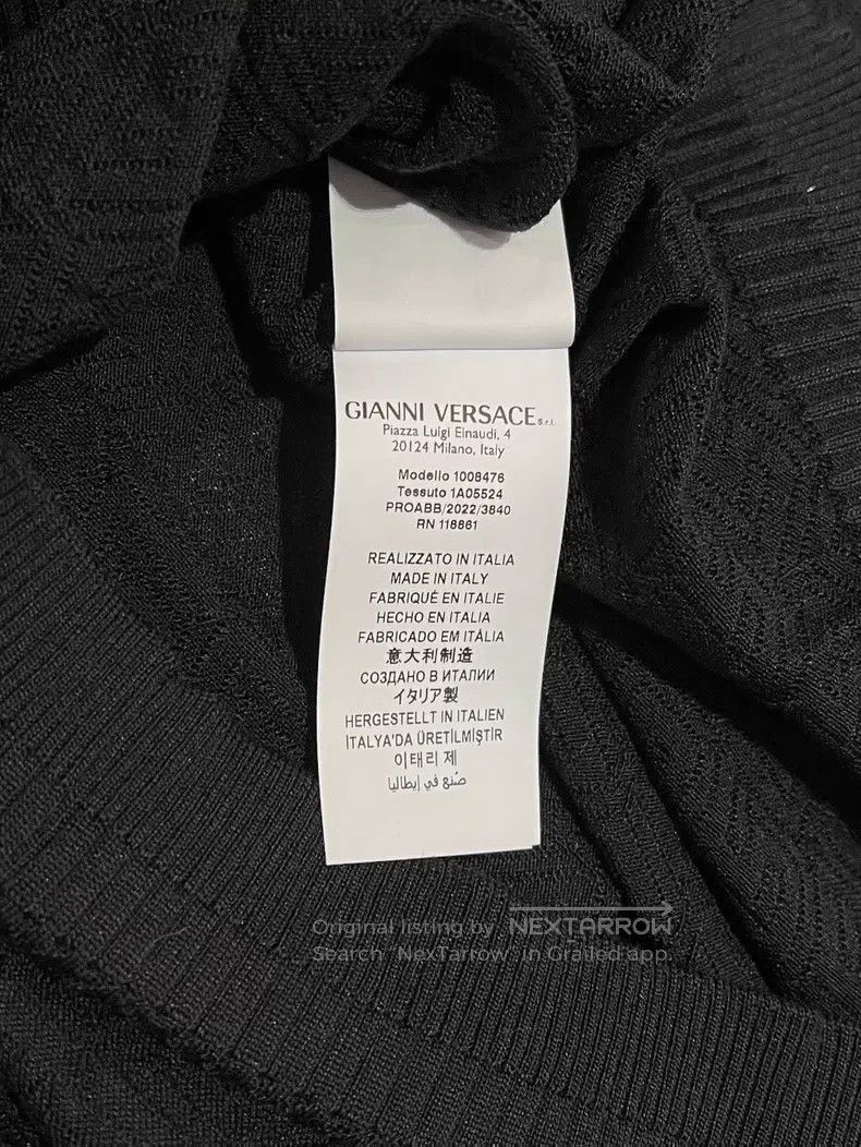 Versace Versace Black crew neck sweater Size US XS / EU 42 / 0 - 7 Thumbnail