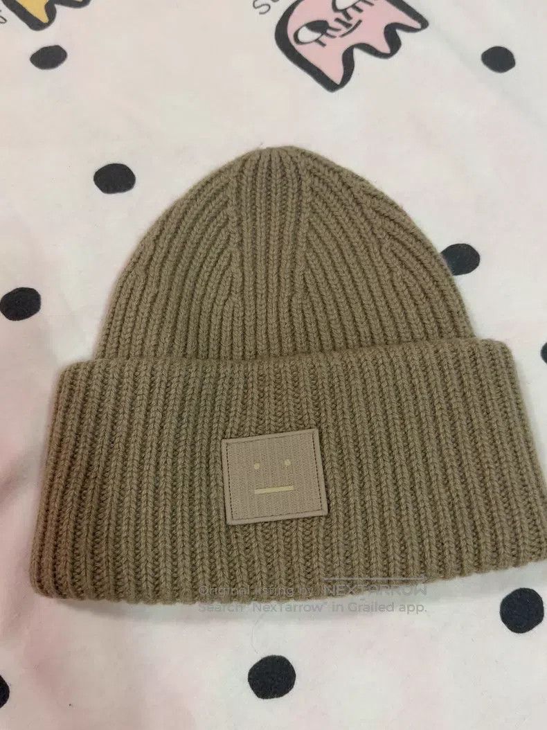 Acne Studios Acne Studios Smile Wool Hat Brown, 100% Wool Size ONE SIZE - 5 Thumbnail