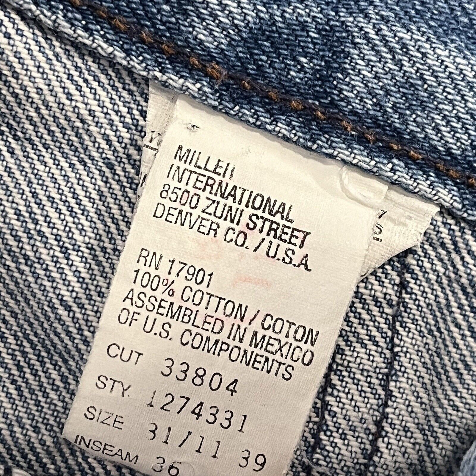 Vintage Vintage Rocky Mountain Jeans Womens 31/11 (26x35) Rockies Size 26" / US 2 / IT 38 - 3 Thumbnail