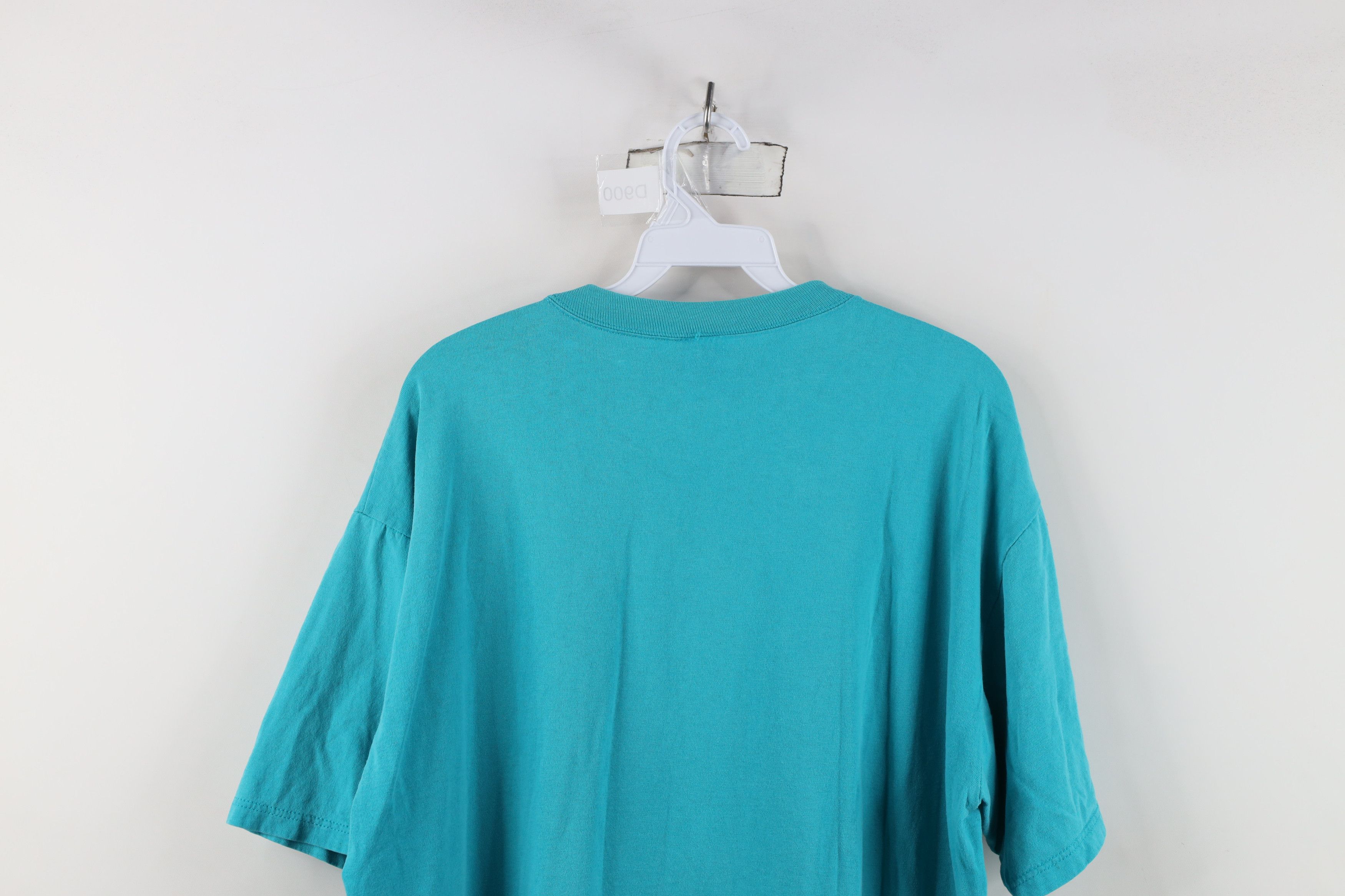 Russell Athletic Vintage 90s Russell Athletic Blank Cotton T-Shirt Blue USA Size US XL / EU 56 / 4 - 13 Thumbnail