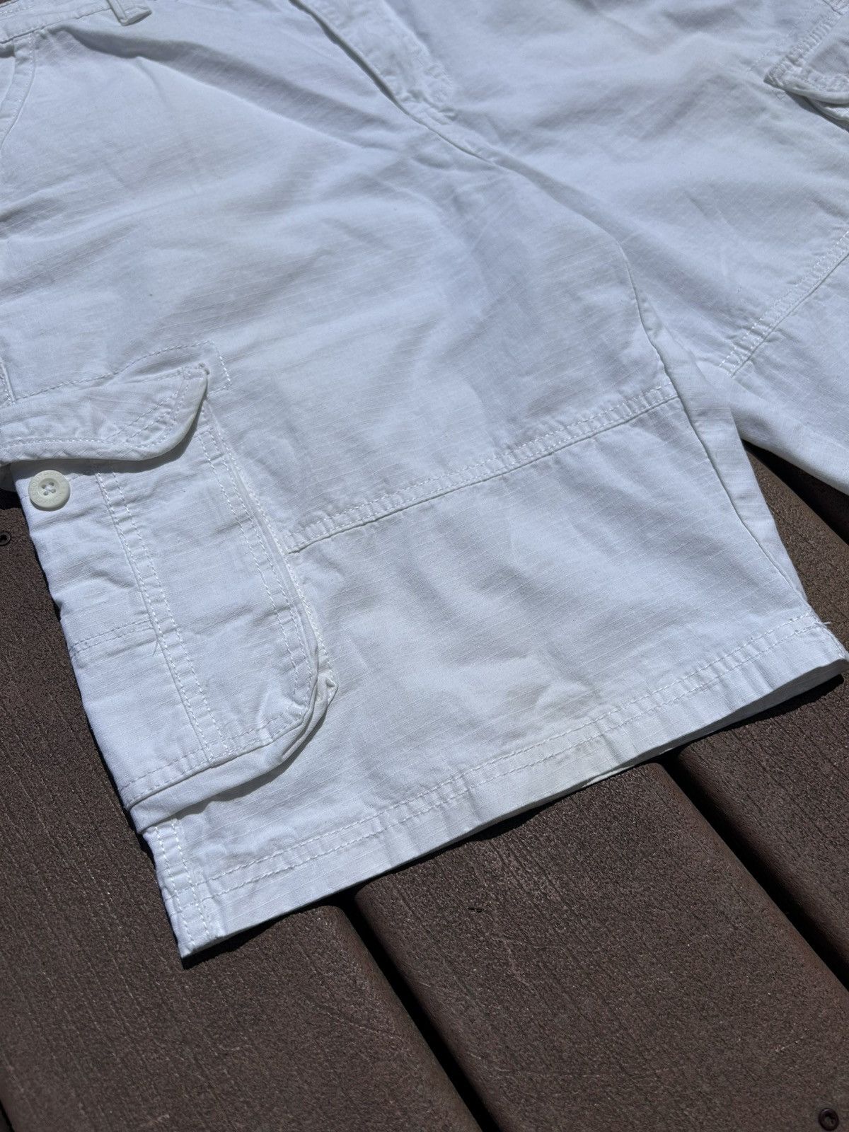 Southpole Southpole White Painters Cargo Shorts Size US 36 / EU 52 - 3 Thumbnail