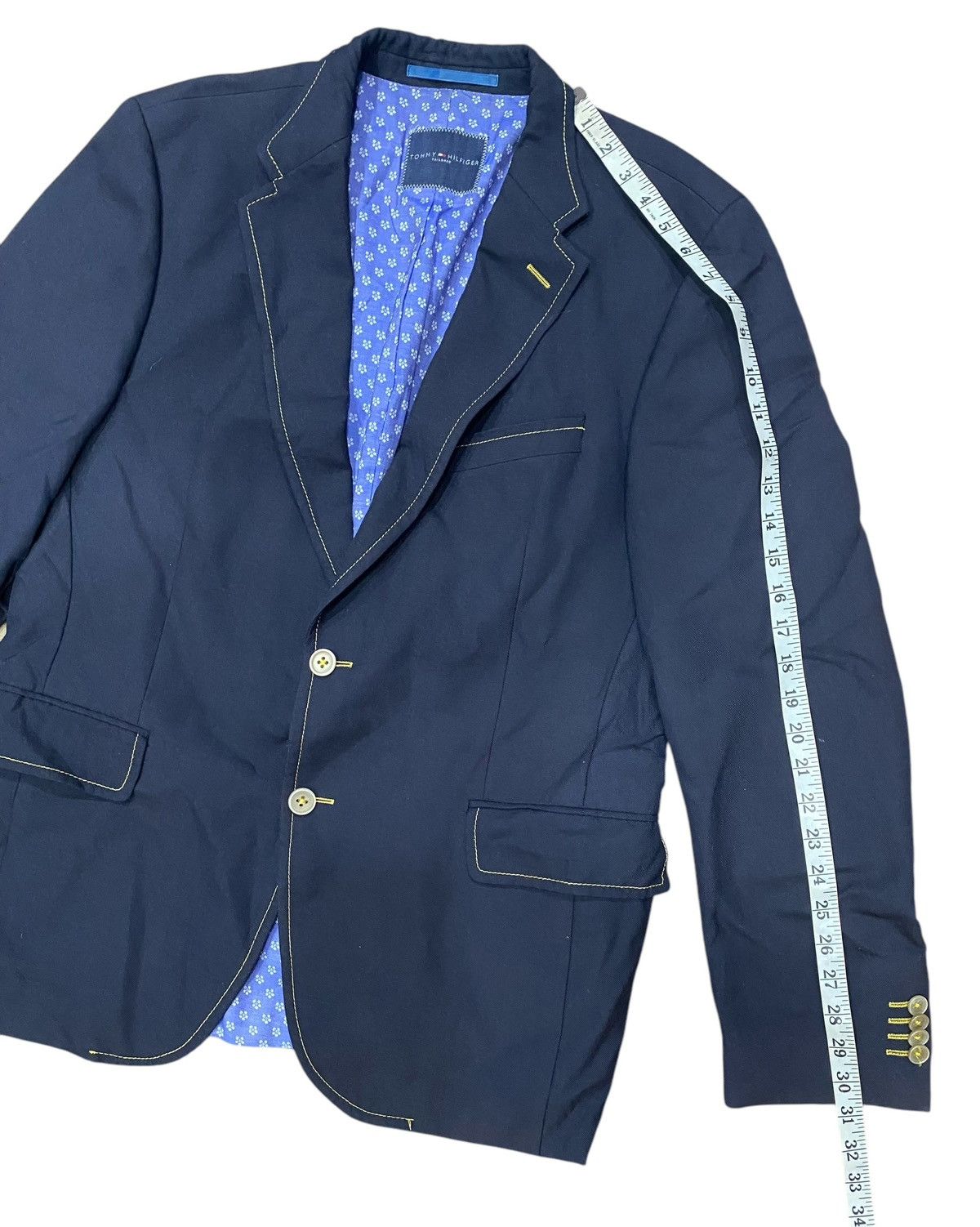 Tommy Hilfiger Rare TOMMY HILFIGER Men’s Blazer Black Size 40L - 21 Thumbnail