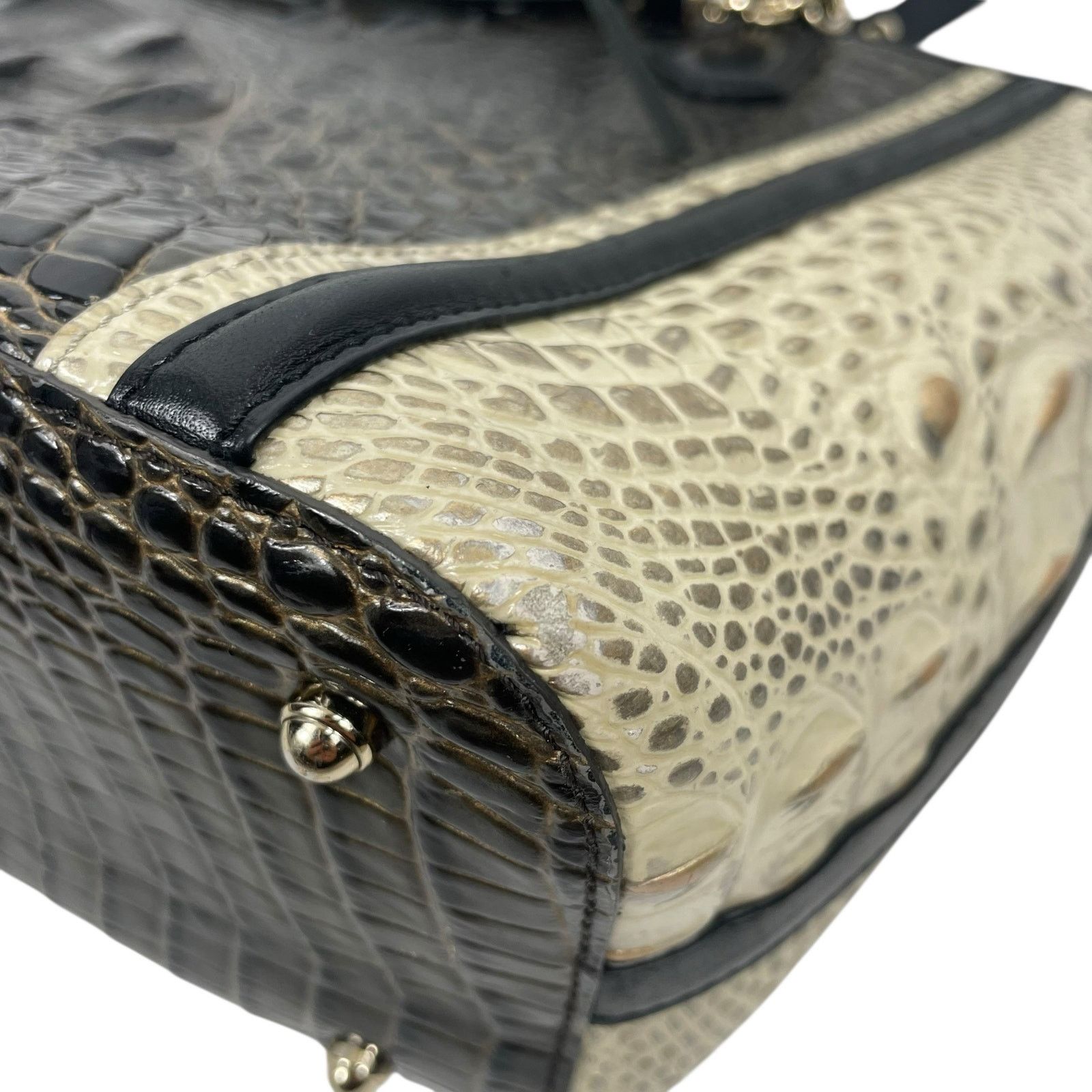 BRAHMIN Brahmin Medium Asher Tote Bag Graphite Crestview Size ONE SIZE - 6 Thumbnail