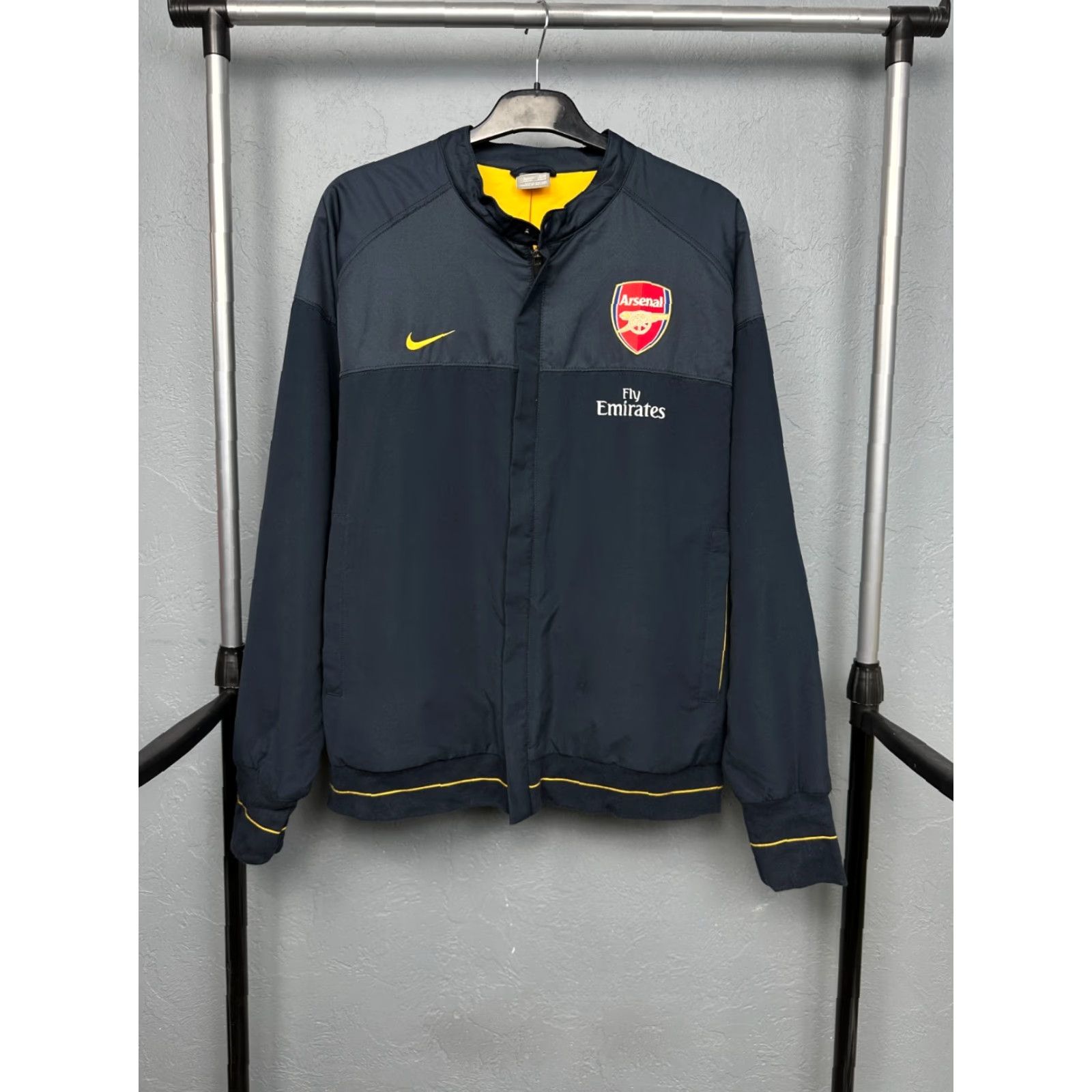 Nike Nike Arsenal Jacket Mens L Windbreaker Blue Logo Vintage No Size US L / EU 52-54 / 3 - 2 Thumbnail