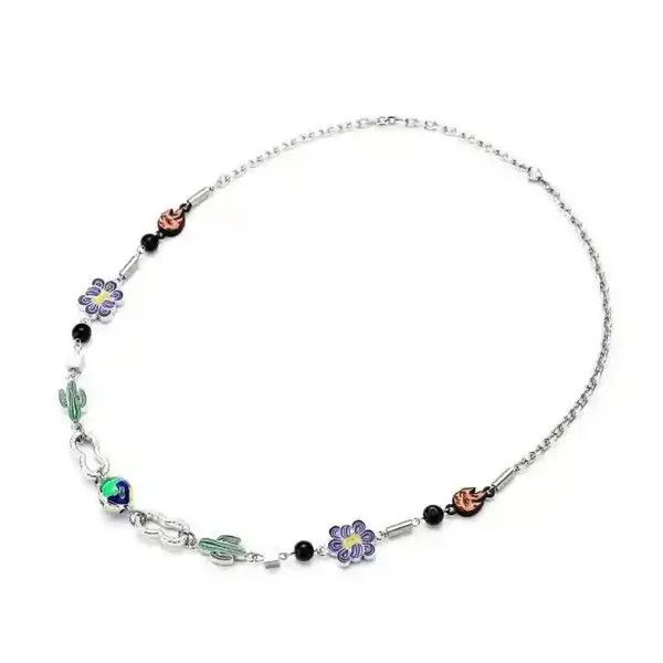 Jewelry Noriyo x Yuki Colorful World Art Classic Flame Necklace Size ONE SIZE - 3 Thumbnail