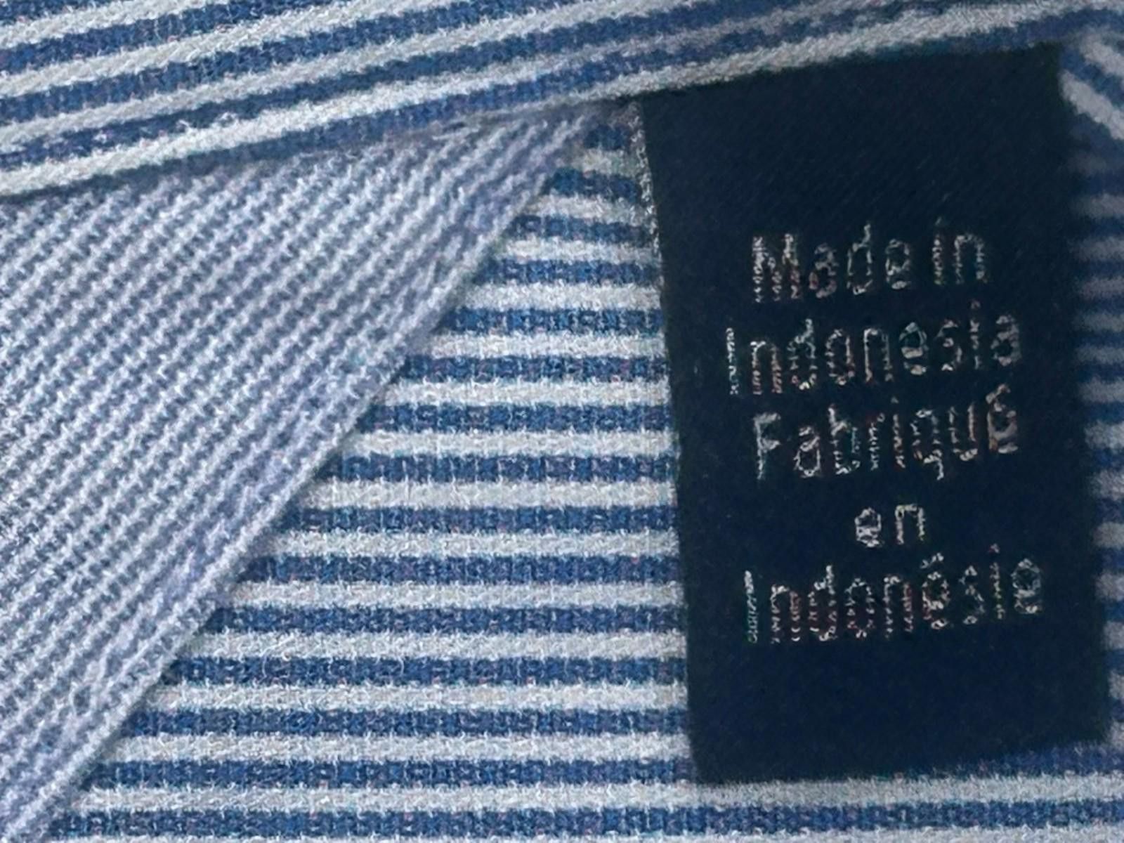 Tommy Hilfiger Tommy Hilfiger Striped Slim Fit Button Up Shirt Blue Mens L Size US L / EU 52-54 / 3 - 8 Thumbnail