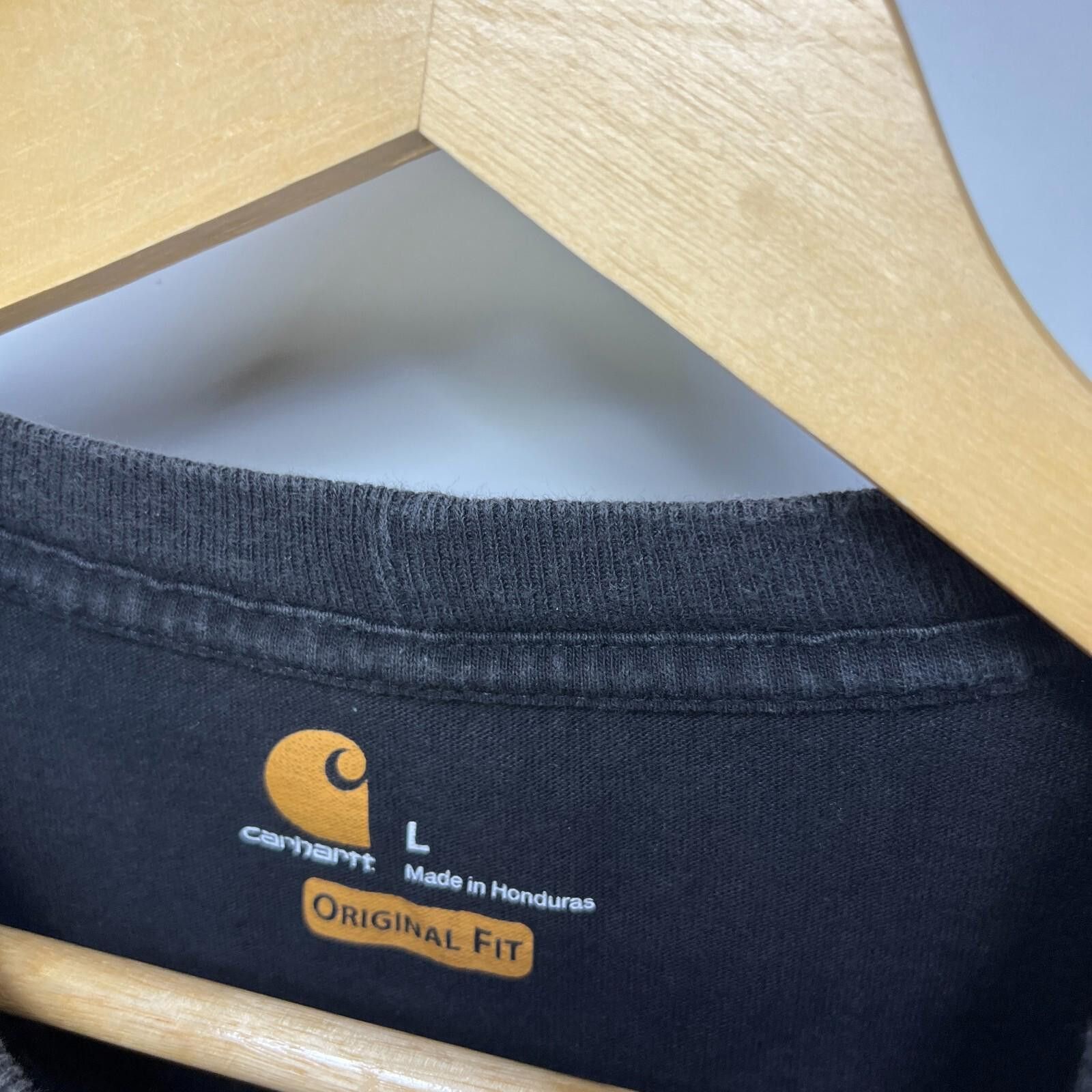 Carhartt Vintage Carhartt Sun Faded Black Pocket T-Shirt Large Size US L / EU 52-54 / 3 - 4 Thumbnail