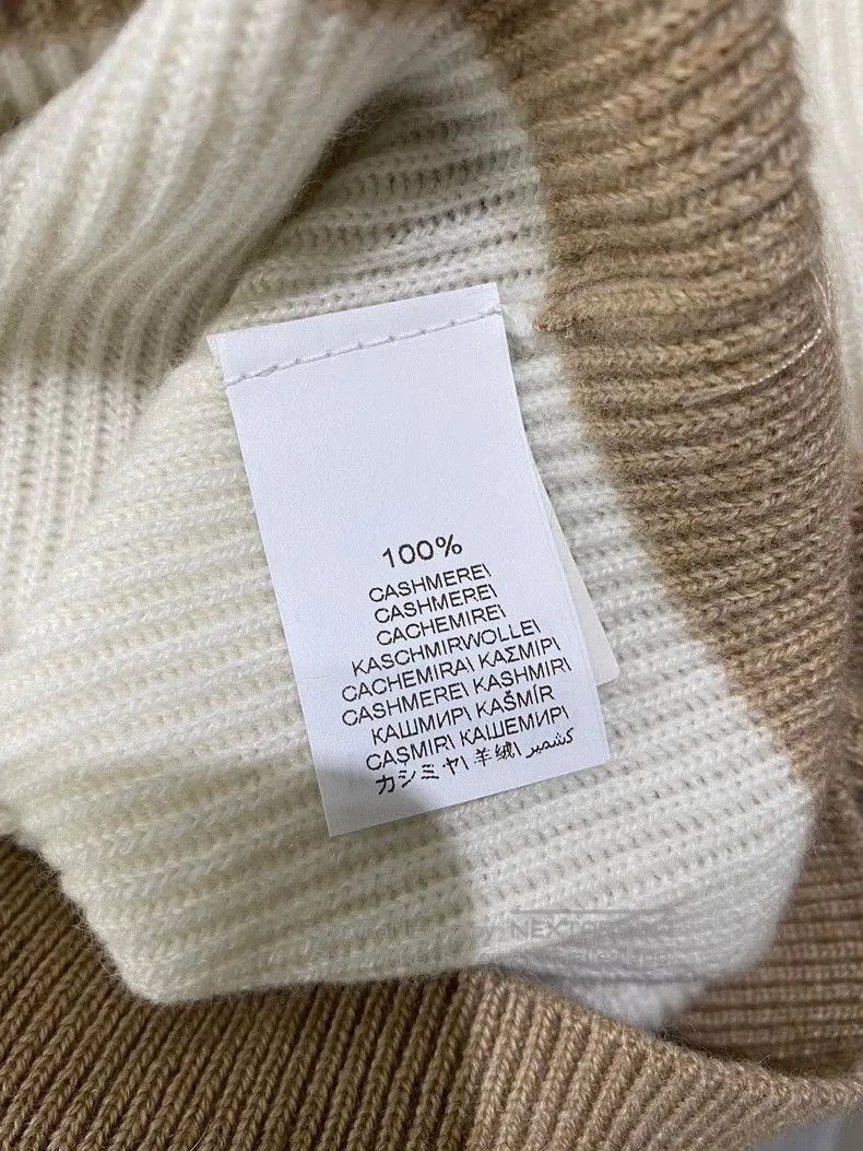 Brunello Cucinelli Brunello Cucinelli Men's Striped Cashmere Sweater. Size US L / EU 52-54 / 3 - 7 Thumbnail