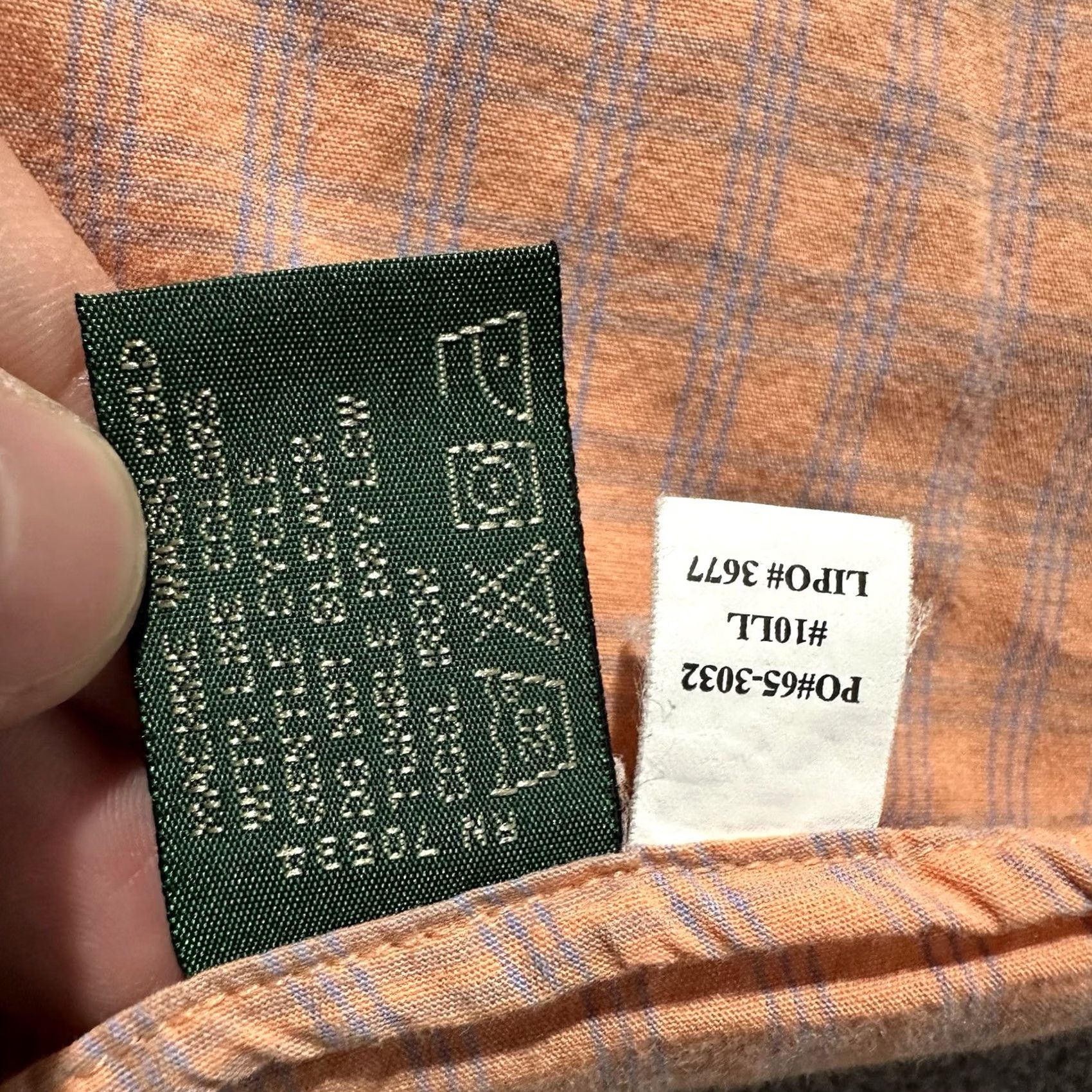 Orvis VINTAGE Orvis Shirt Mens Large Orange Plaid Button-Up Collared Size US L / EU 52-54 / 3 - 5 Thumbnail