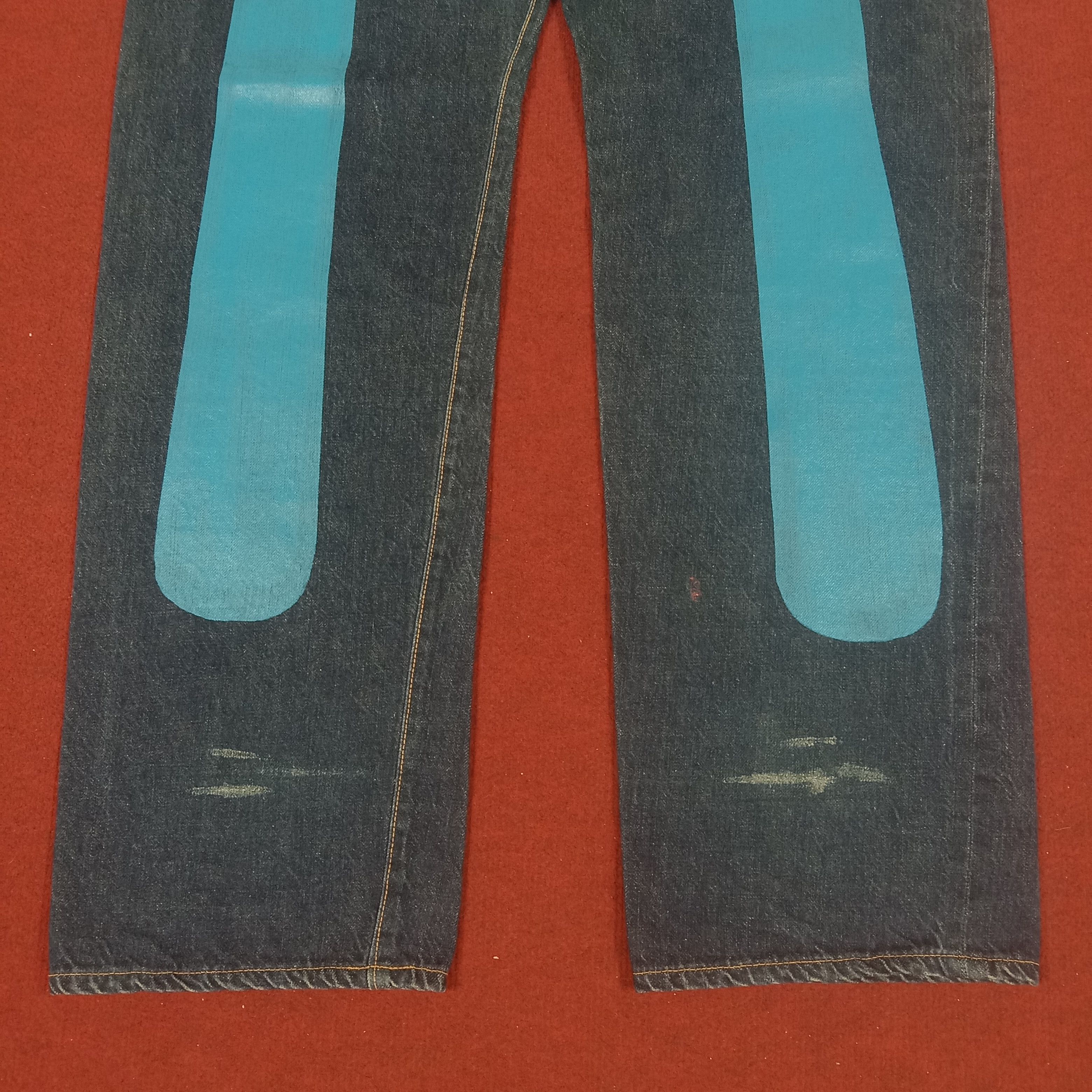 Evisu × Japanese Brand × Vintage Evis Streetwear Skater Custom Daicock Style Jeans Size US 35 - 3 Thumbnail