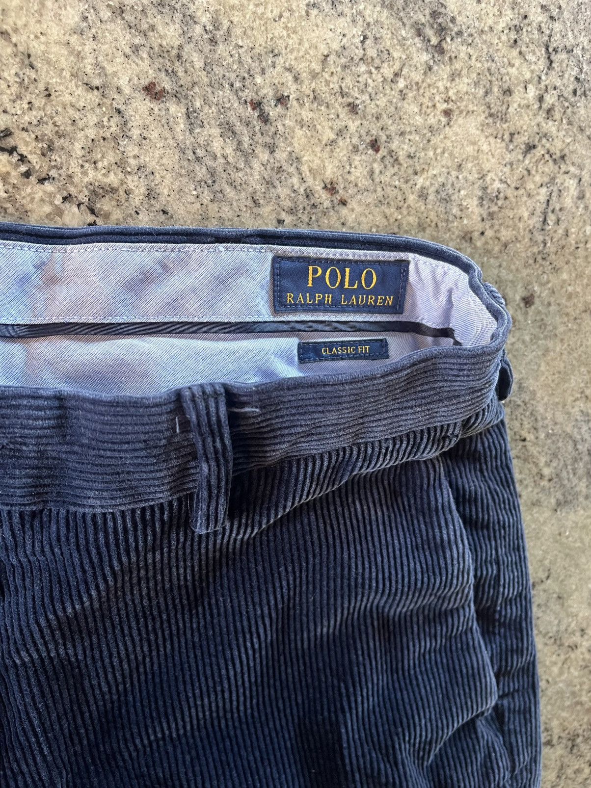 Polo Ralph Lauren Polo Ralph Lauren Blue Corduroy Pants Size US 33 - 2 Thumbnail
