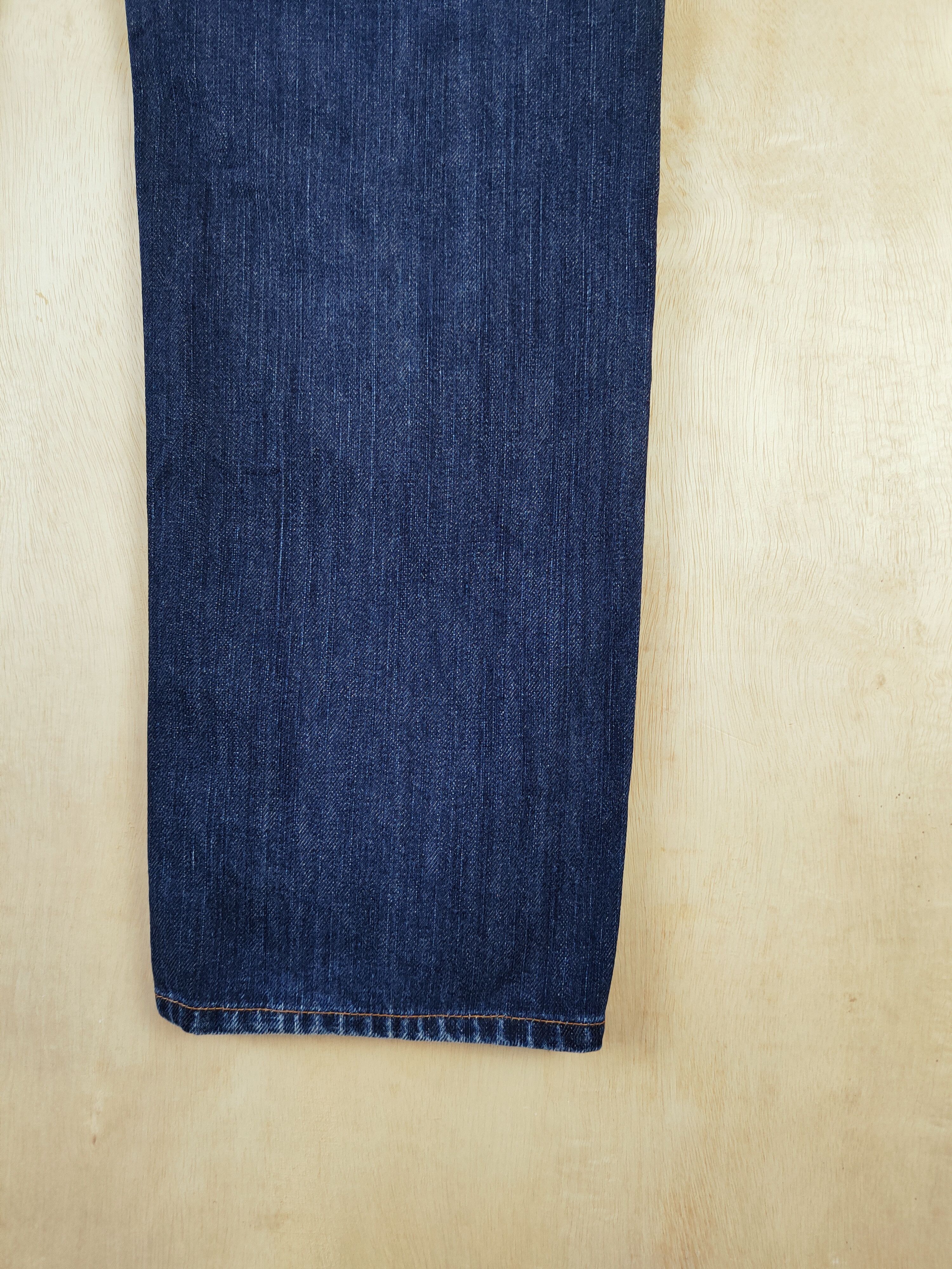 Edwin Edwin Dark Blue Distressed Ripped Jeans #S2661 Size US 33 - 14 Thumbnail