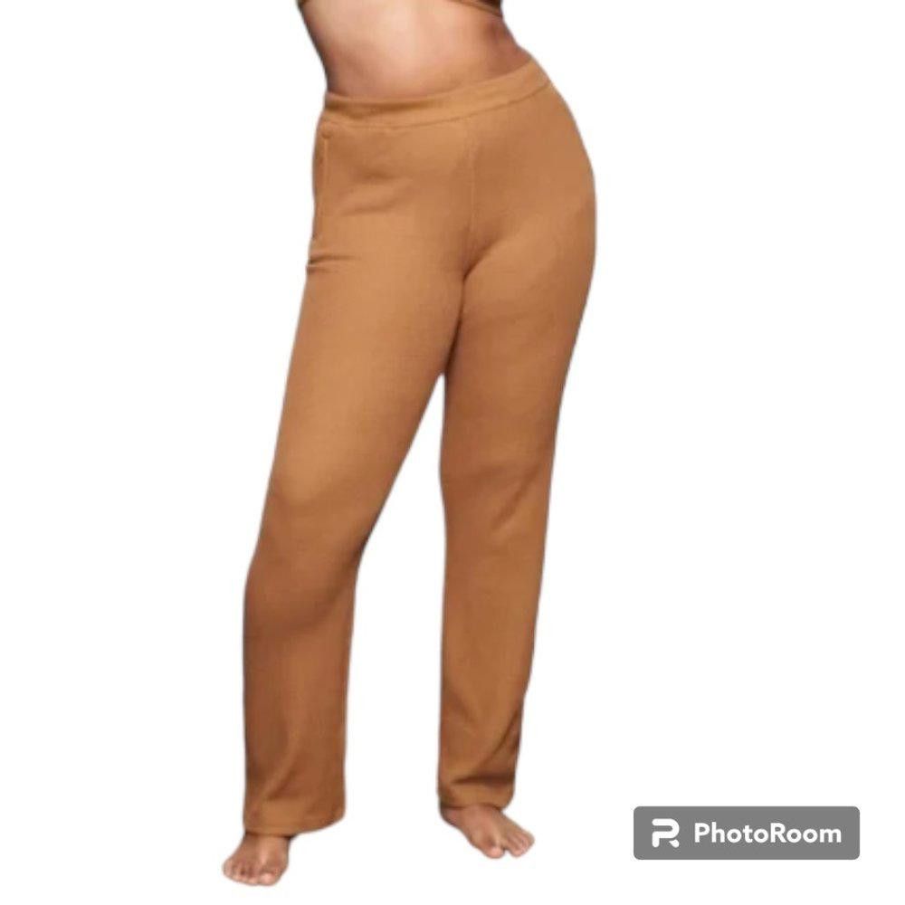 Designer CT741a Skims NWT Waffle Loose Pant Camel 3X Size 42" / US 20 - 2 Thumbnail