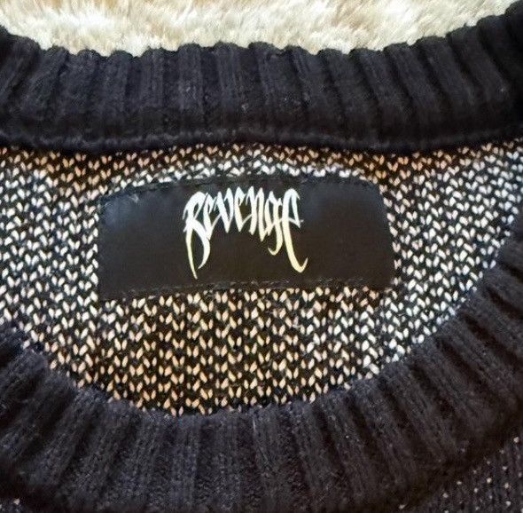 Revenge Revenge Anarchy Knit Sweater Black/Pink Size US L / EU 52-54 / 3 - 4 Thumbnail