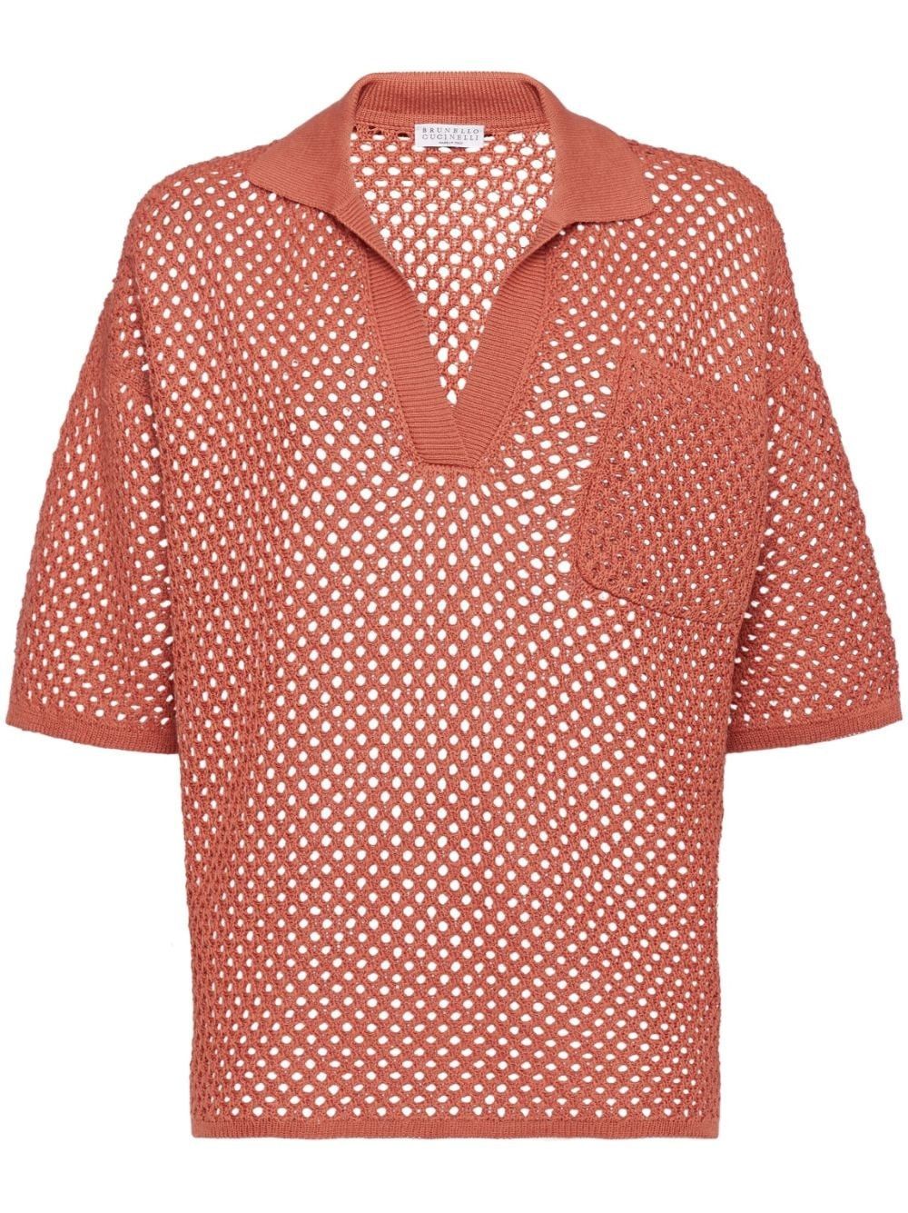 Brunello Cucinelli o1la1rc1a0425 Sweater in Orange Size L / US 10 / IT 46 - 1 Thumbnail