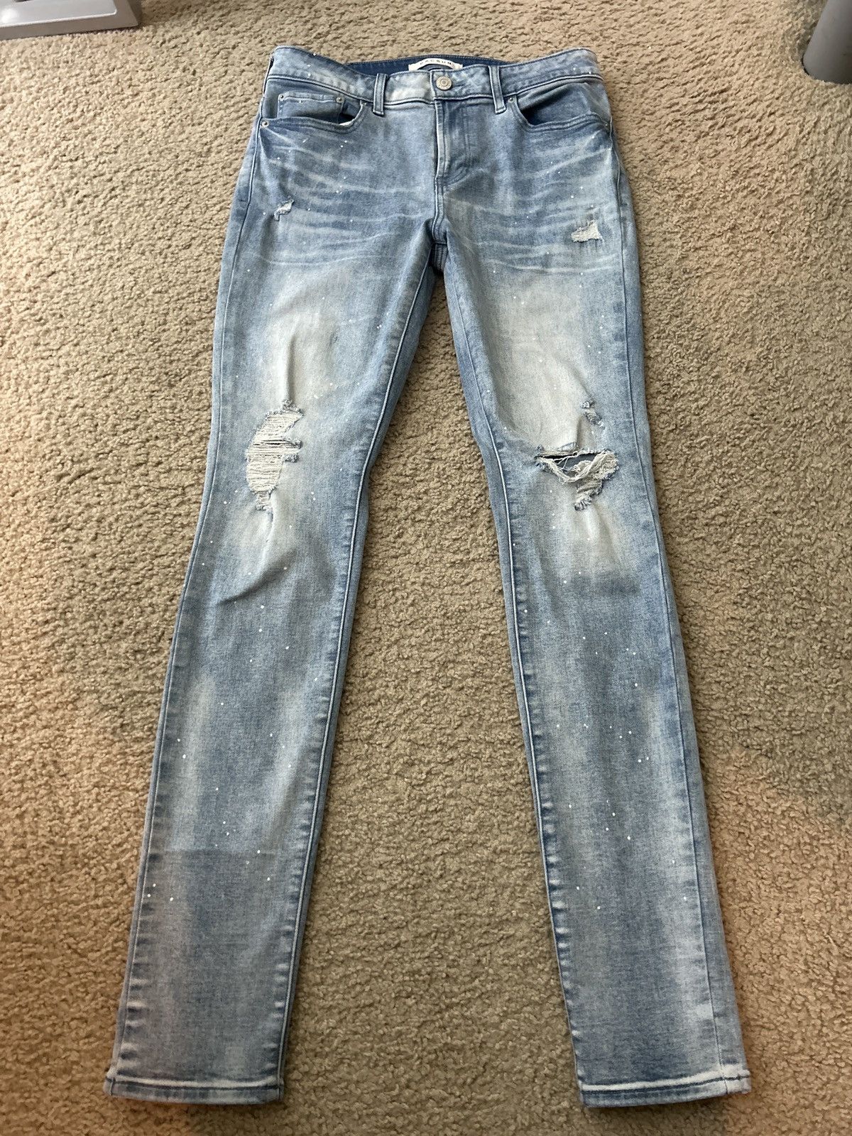 Pacsun Blue stacked skinny Jeans Size US 30 / EU 46 - 1 Thumbnail