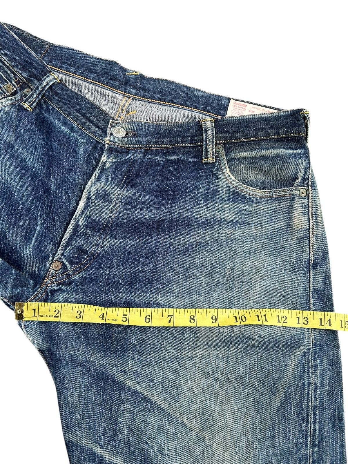 Kapital Thrashed Vintage Evisu Selvedge No1 Special Denim Jeans Size US 37 - 22 Thumbnail