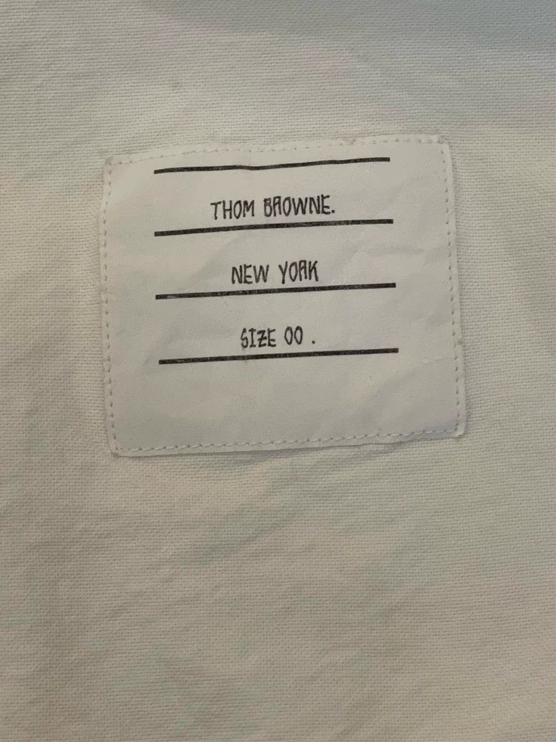 Thom Browne Thom browne Size 00 White large striped shirt 2504-Nextarr Size US XXS / EU 40 - 6 Thumbnail