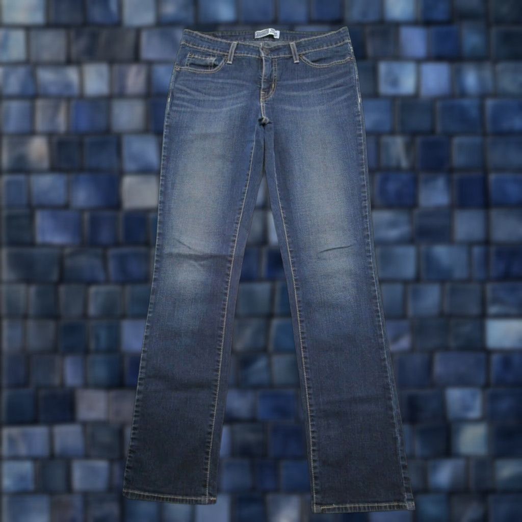 Levi's VINTAGE Levi's Modern Straight Blue Denim Jeans Women 8 Stretch Cotton Size 30" / US 8 / IT 44 - 1 Thumbnail