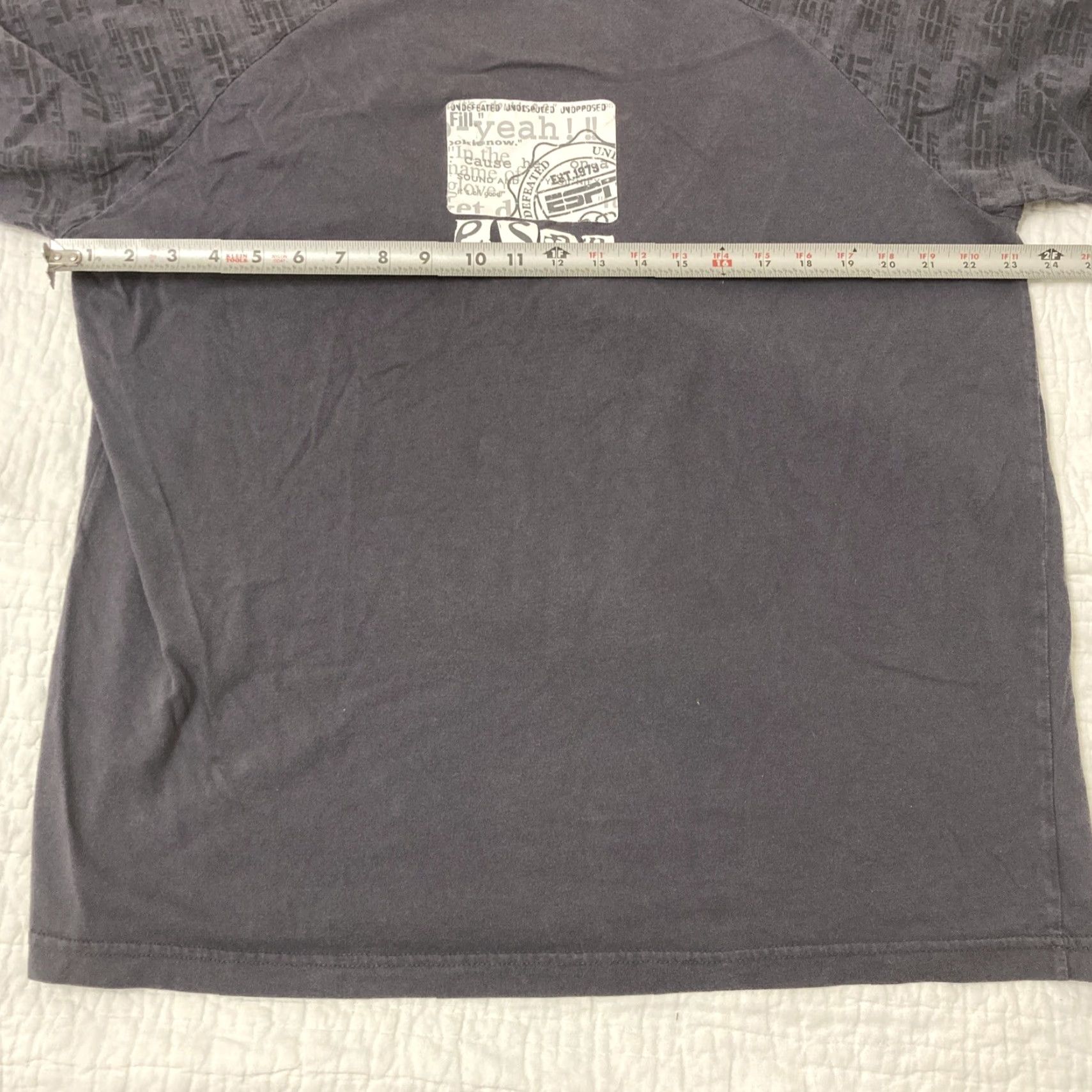 Vintage ESPN T-Shirt Long Sleeve Men L Dark Gray Vintage Sports Shirt Size US L / EU 52-54 / 3 - 5 Thumbnail