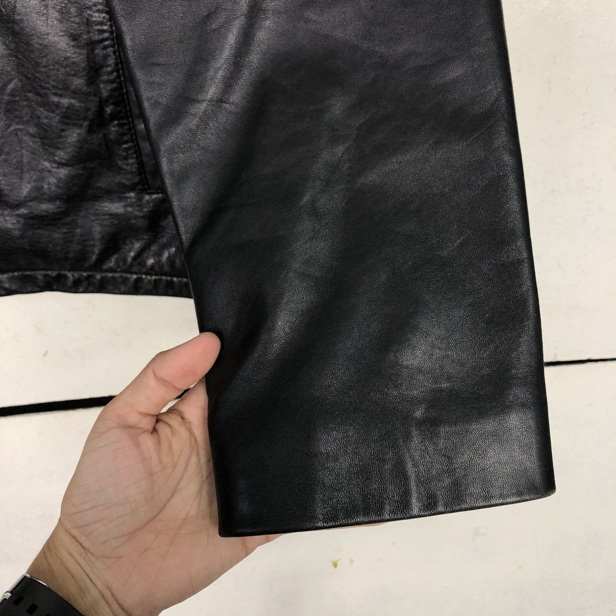 🔥VINTAGE SOFT LEATHER JACKET BANANA REPUBLIC ISSEY MIYAKE