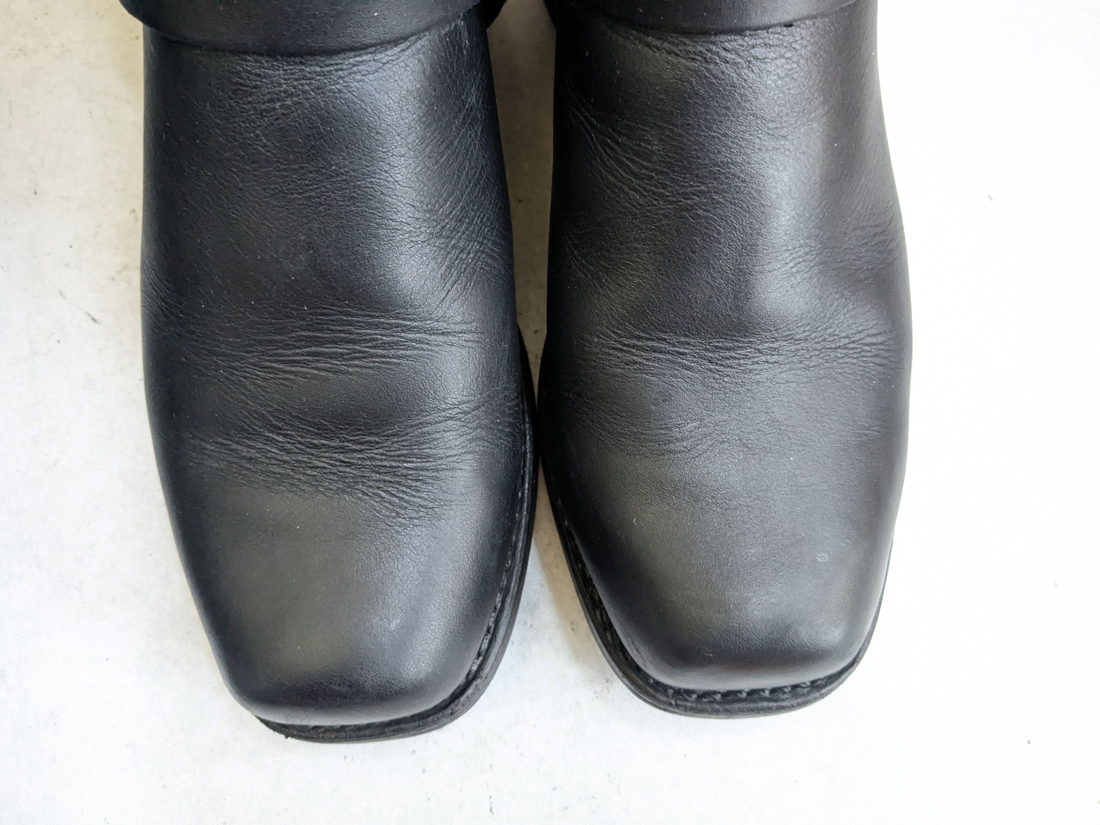 Frye Frye Harness Boots Black Leather 9.5 M Leather Buckle Size US 9.5 / EU 42-43 - 3 Thumbnail