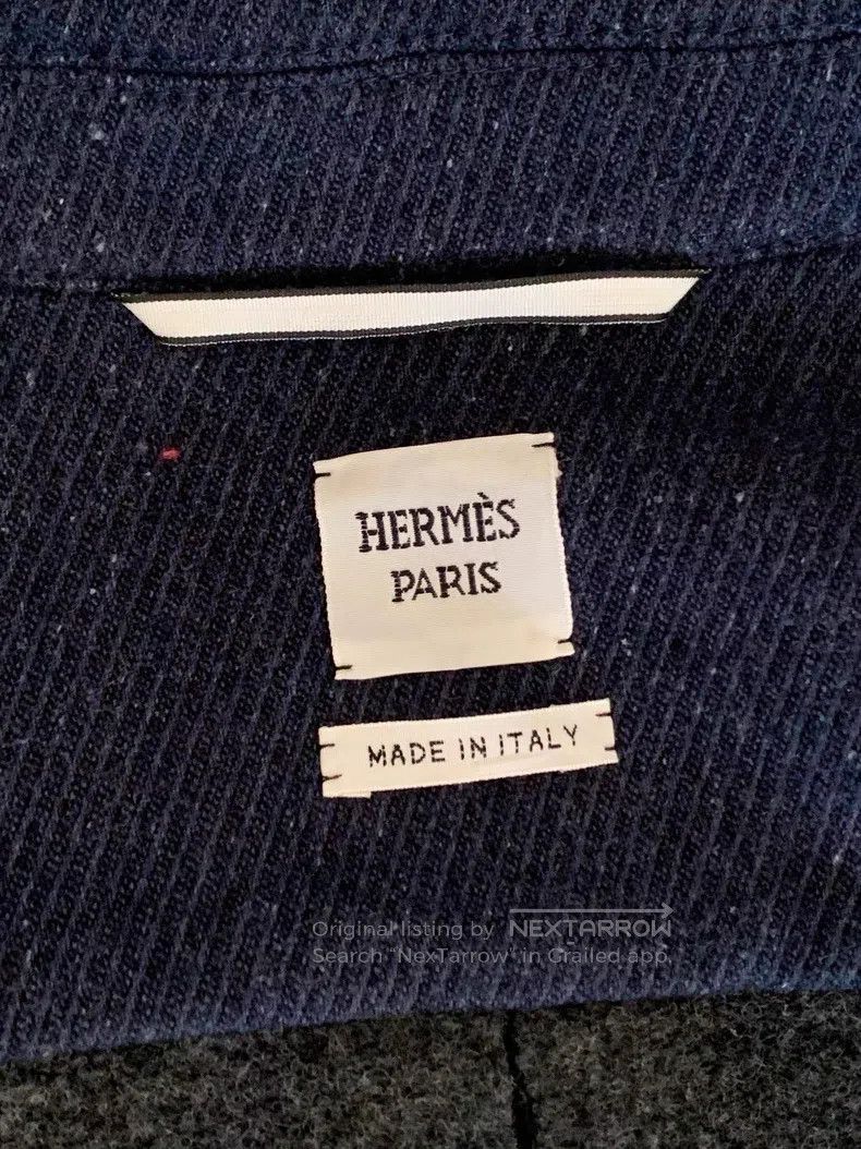 Hermes Hermes Dark blue, women's short wool jacket Size XXS / US 00 / IT 34 - 2 Thumbnail