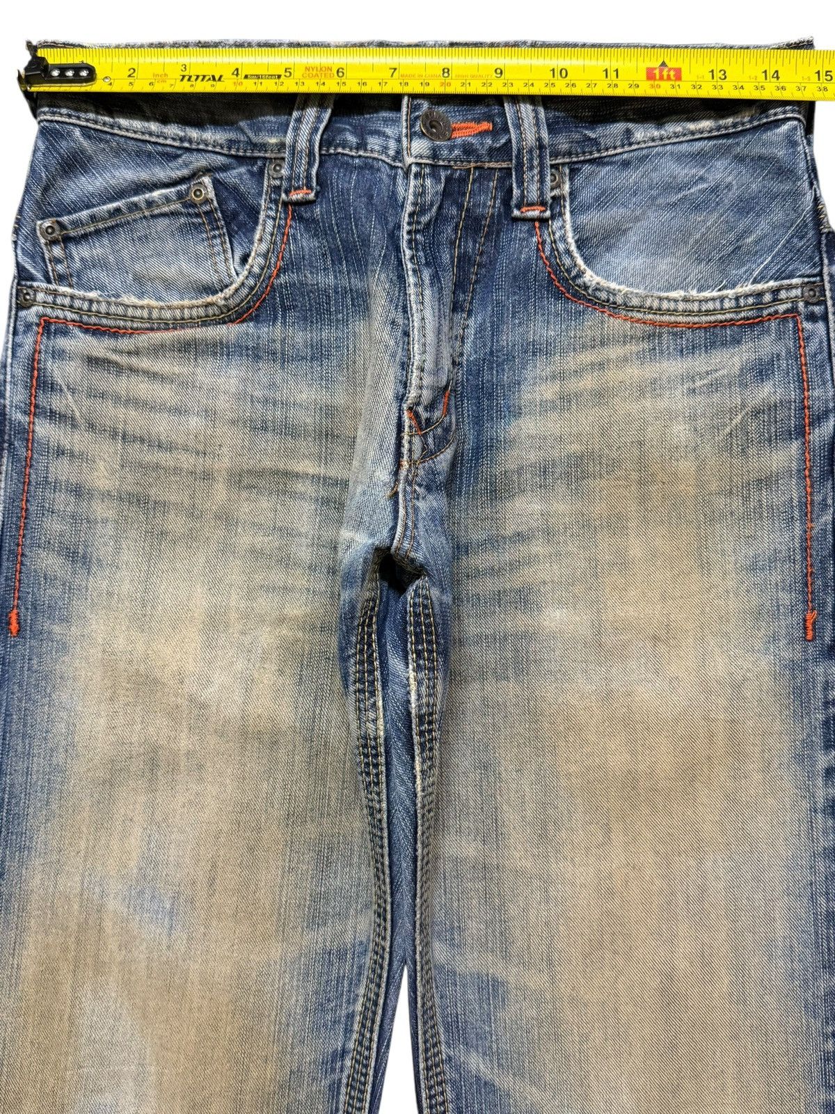 Edwin Vintage 90s Edwin XV Buckle Mud Wash Faded Wide Leg Baggy Size US 29 - 11 Thumbnail