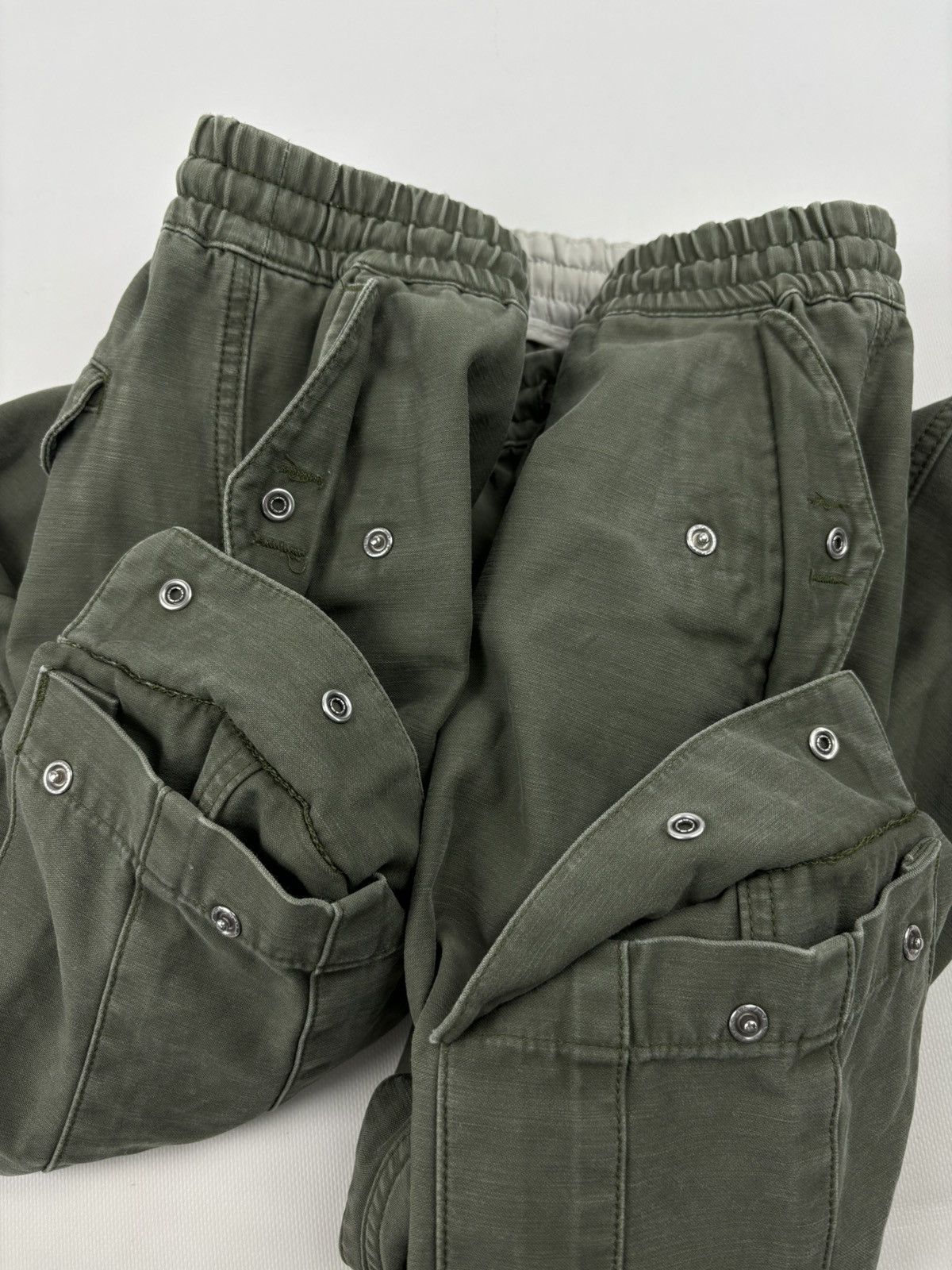 Carhartt × Carhartt Wip × Vintage VTG CARHARTT WIP CAMPER Khaki Cargo Pocket Military Work Trousers Utility Pants Size US 32 / EU 48 - 21 Thumbnail