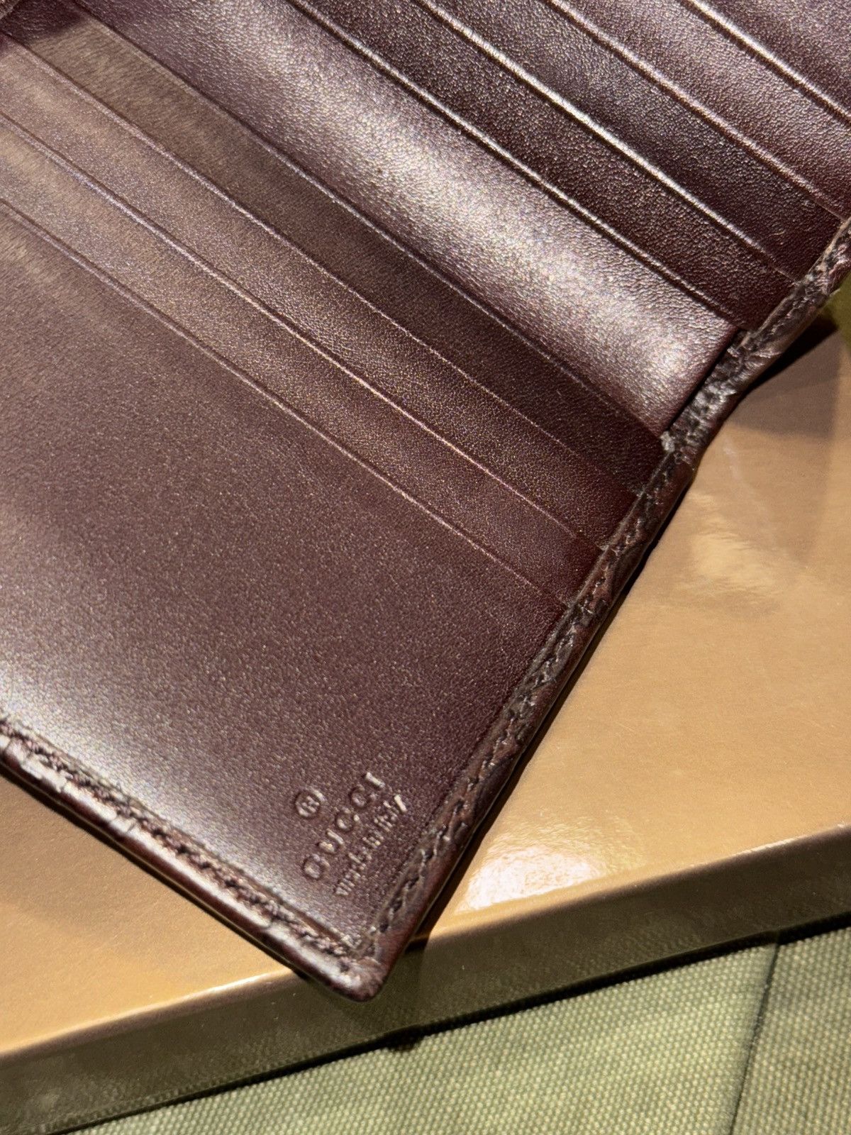 Gucci Gucci Guccissima leather French flap wallet Size ONE SIZE - 7 Thumbnail
