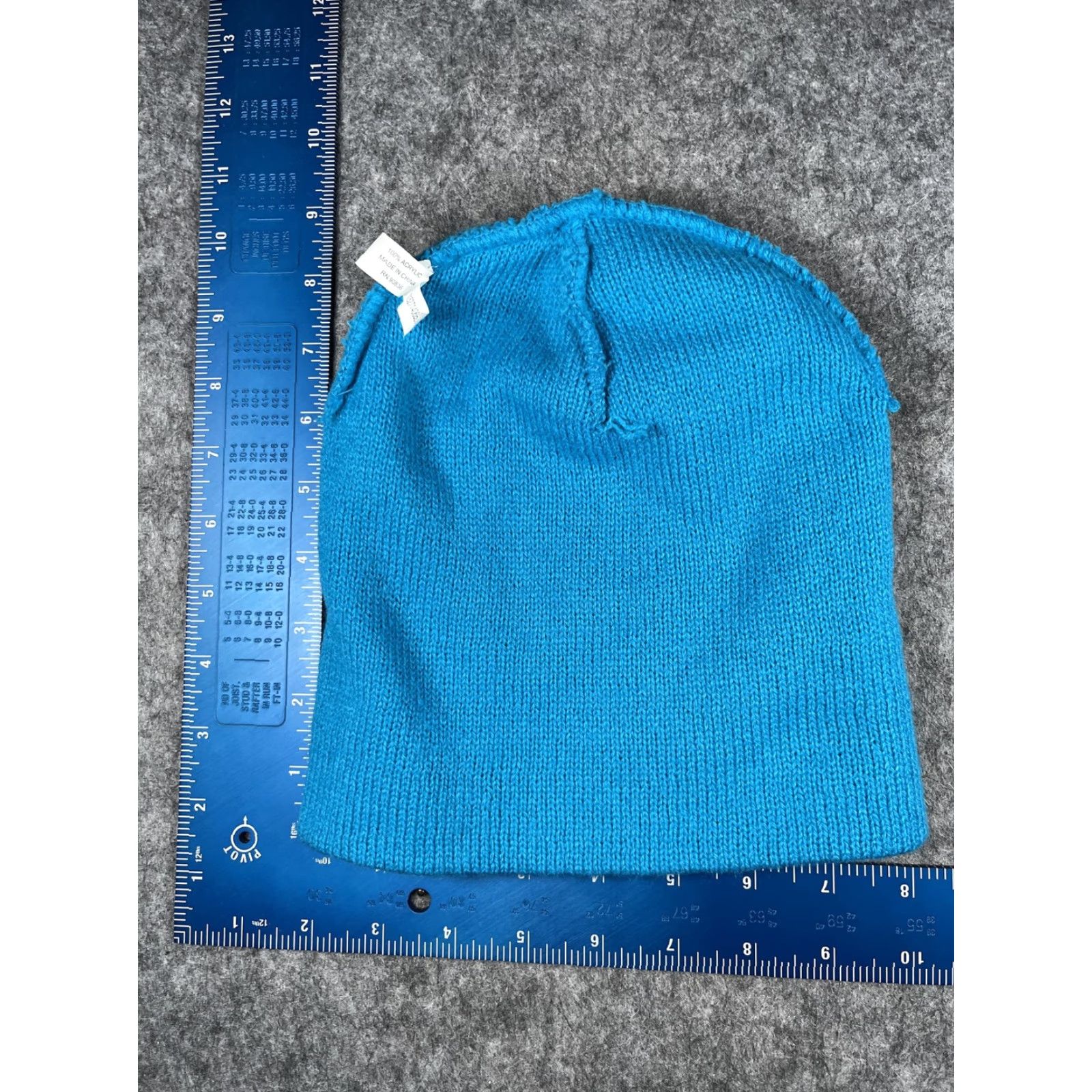Port & Company Port & Company Beanie Mens One Size Blue Knit OES Embroidered Front Logo Stretch Winter Size ONE SIZE - 6 Thumbnail