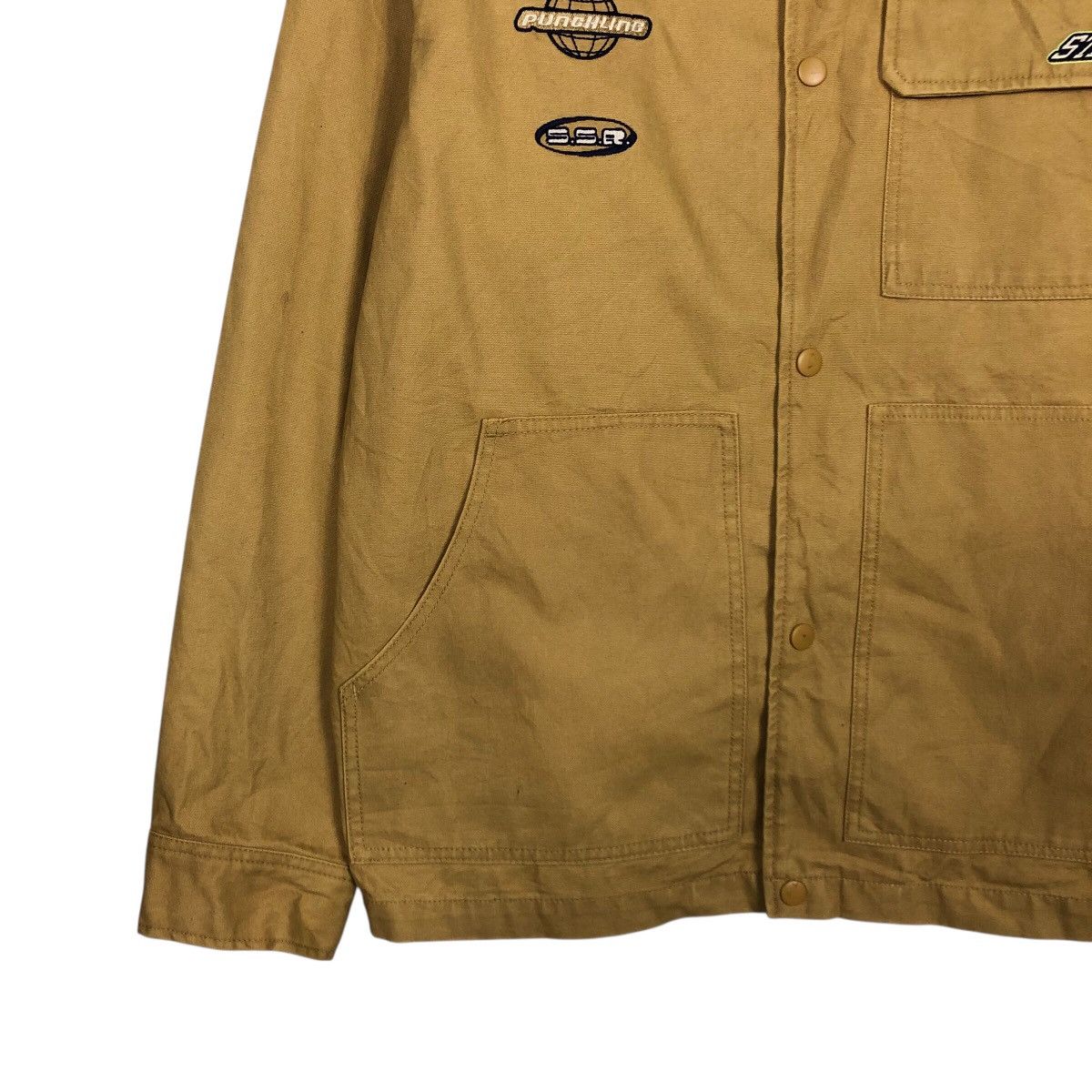 Vintage Rich Yellow Chore Work Jacket H&M Multi Pocket Issey Miyake Size US S / EU 44-46 / 1 - 5 Thumbnail